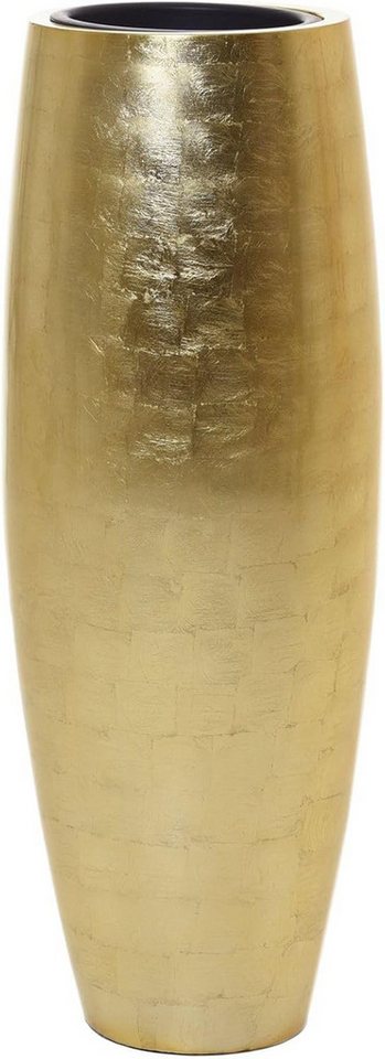 Vivanno Bodenvase Magnum 30 cm x 30 cm x 80 cm Blattgold