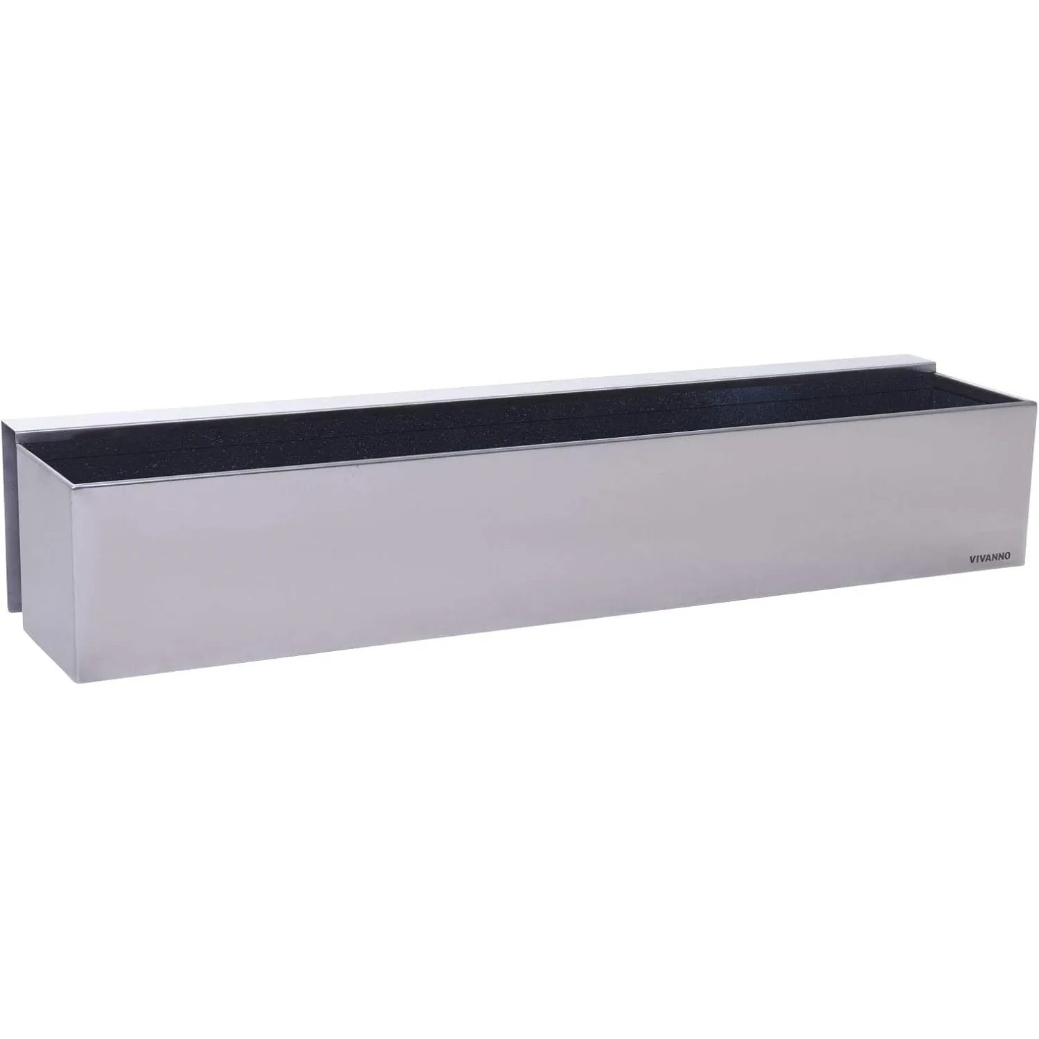 Vivanno Blumenkasten Binox 100 cm x 22 cm x 17 cm Edelstahl Gebürstet