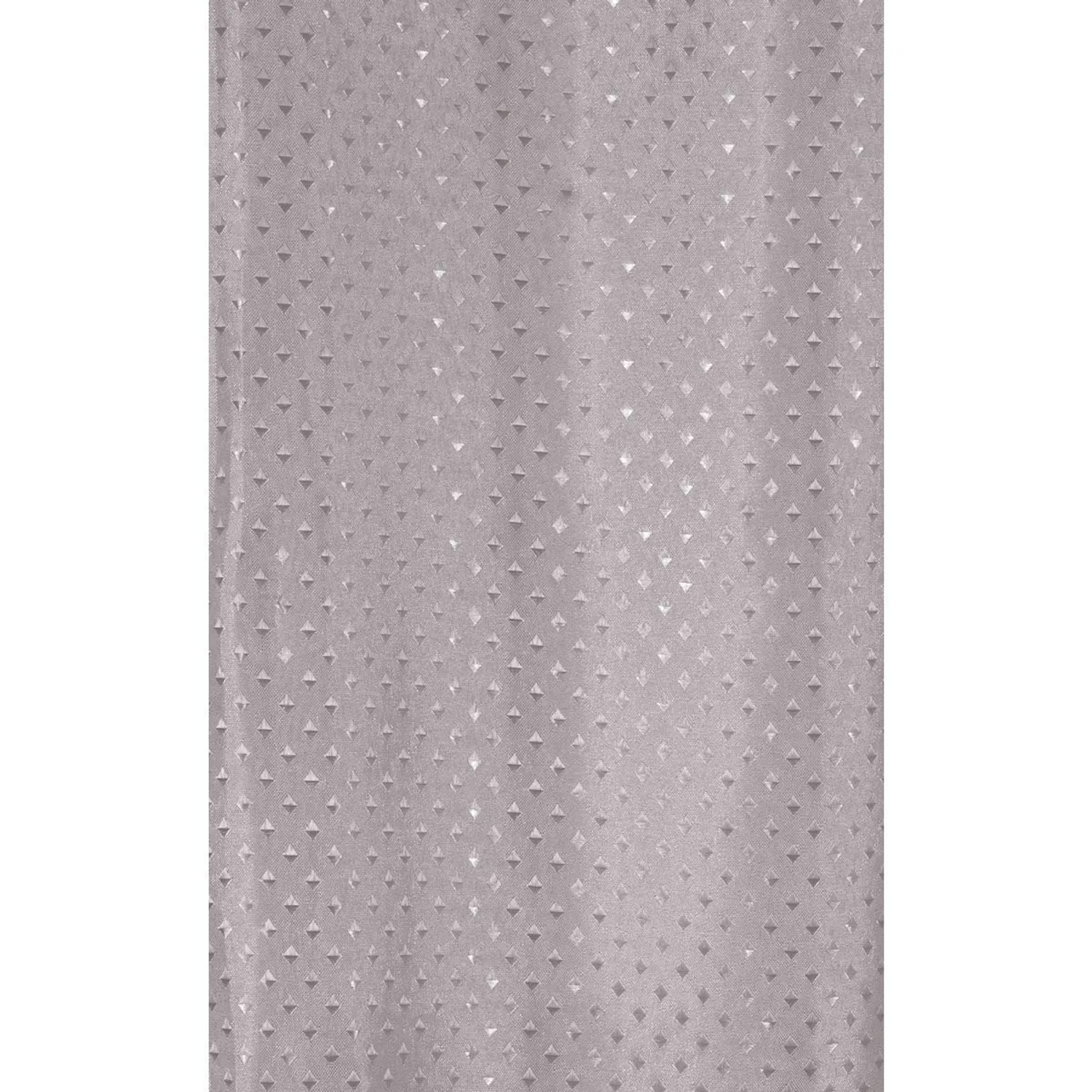 Euroshowers Duschvorhang Star Grau 180 x 200 cm mit 12 Ringen