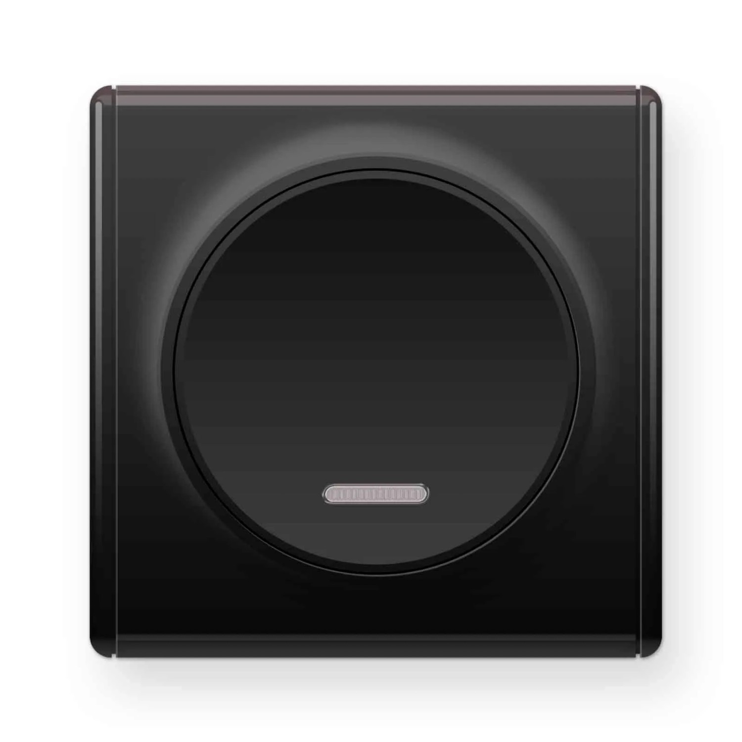 OneKeyElectro LED Kontrollschalter mit Florence Abdeckrahmen Schwarz