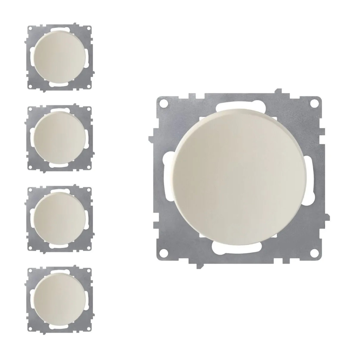 OneKeyElectro 5x Ein Aus Lichtschalter Set Beige