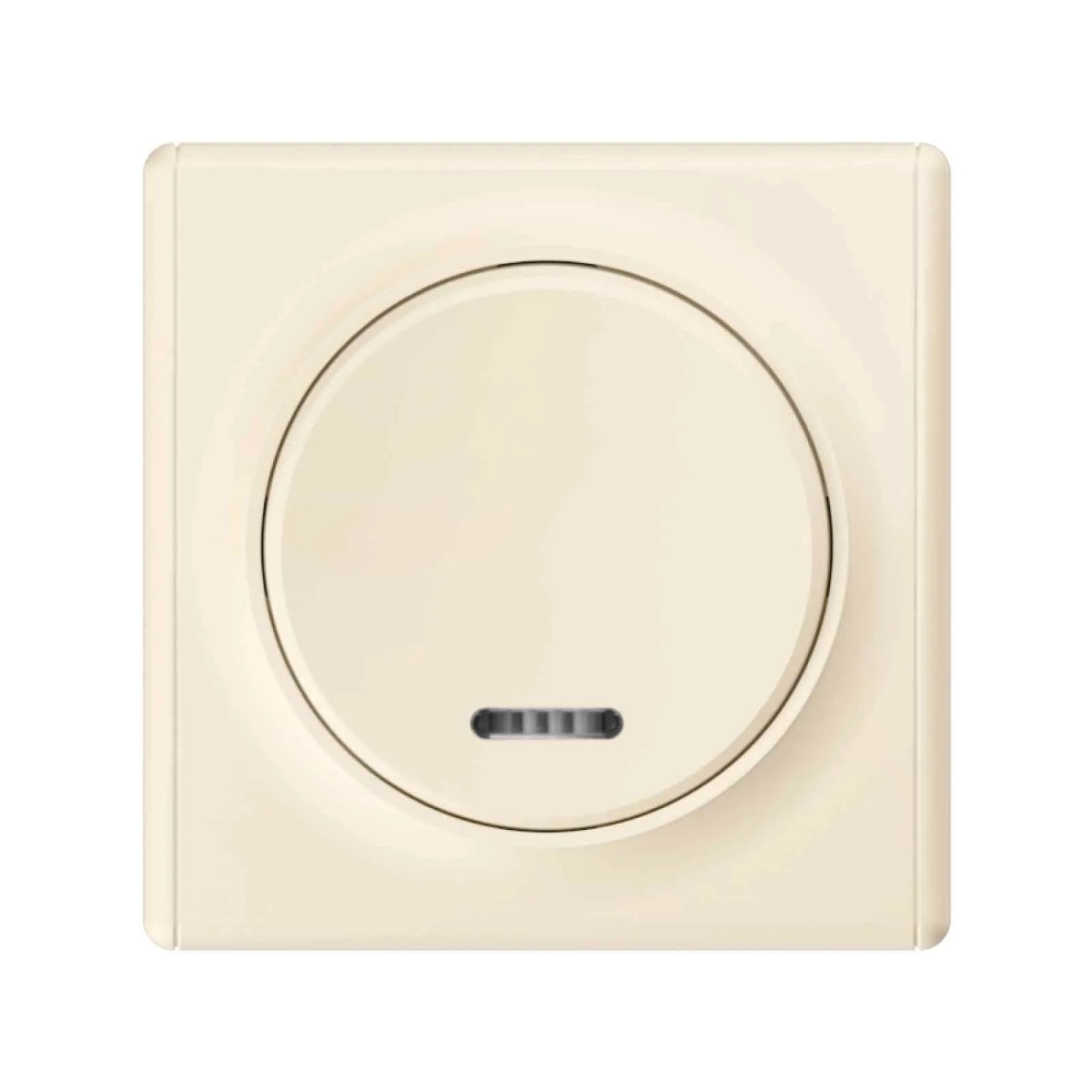 OneKeyElectro LED Kontrollschalter mit Florence Abdeckrahmen Beige