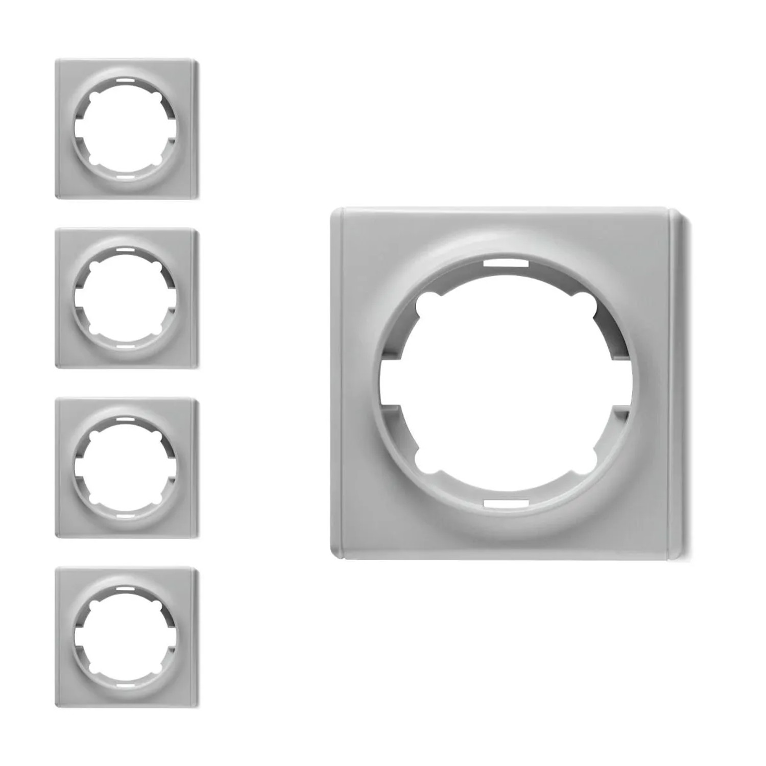 OneKeyElectro 5x Florence Abdeckrahmen Set Grau