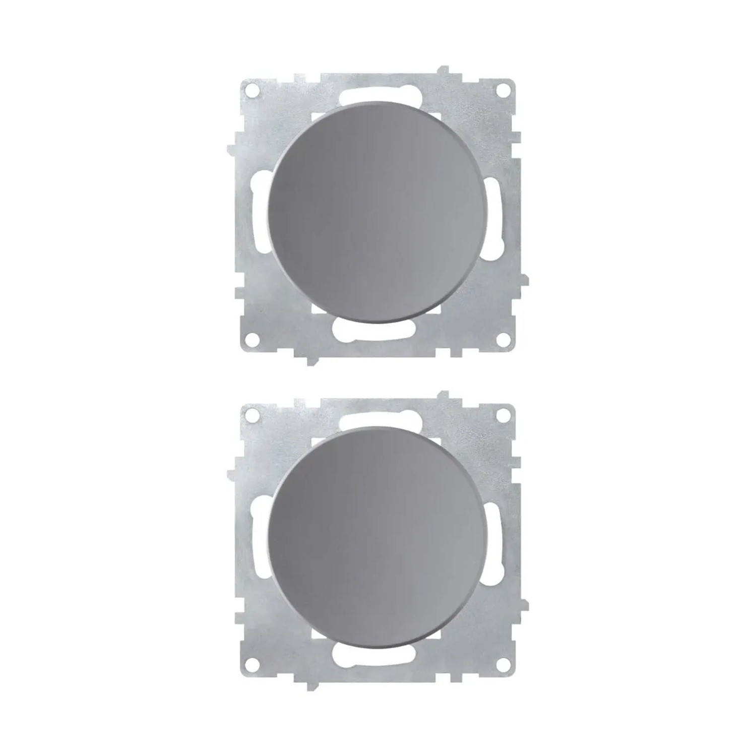 OneKeyElectro 2x Ein Aus Lichtschalter Set Grau