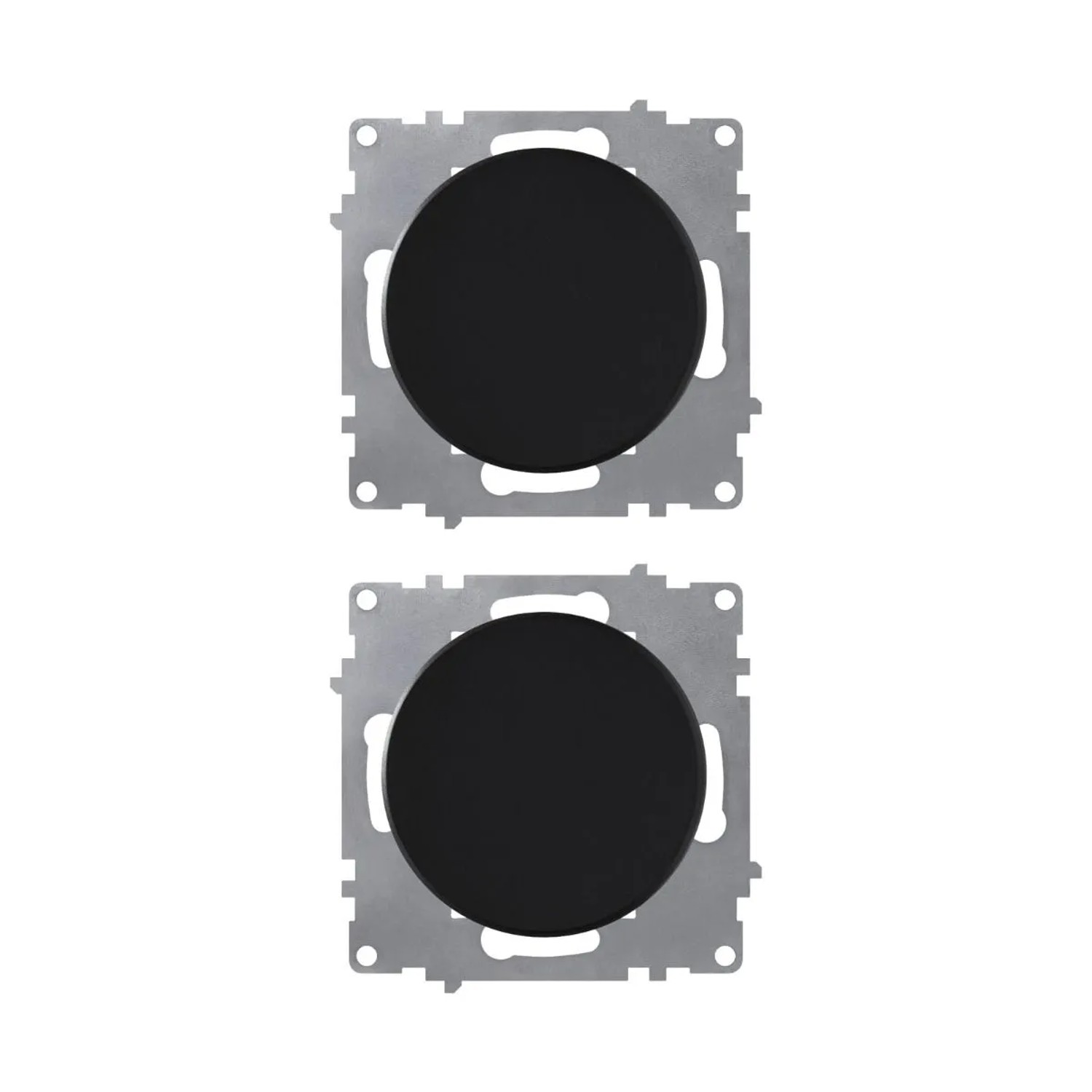 OneKeyElectro 2x Ein Aus Lichtschalter Set Schwarz