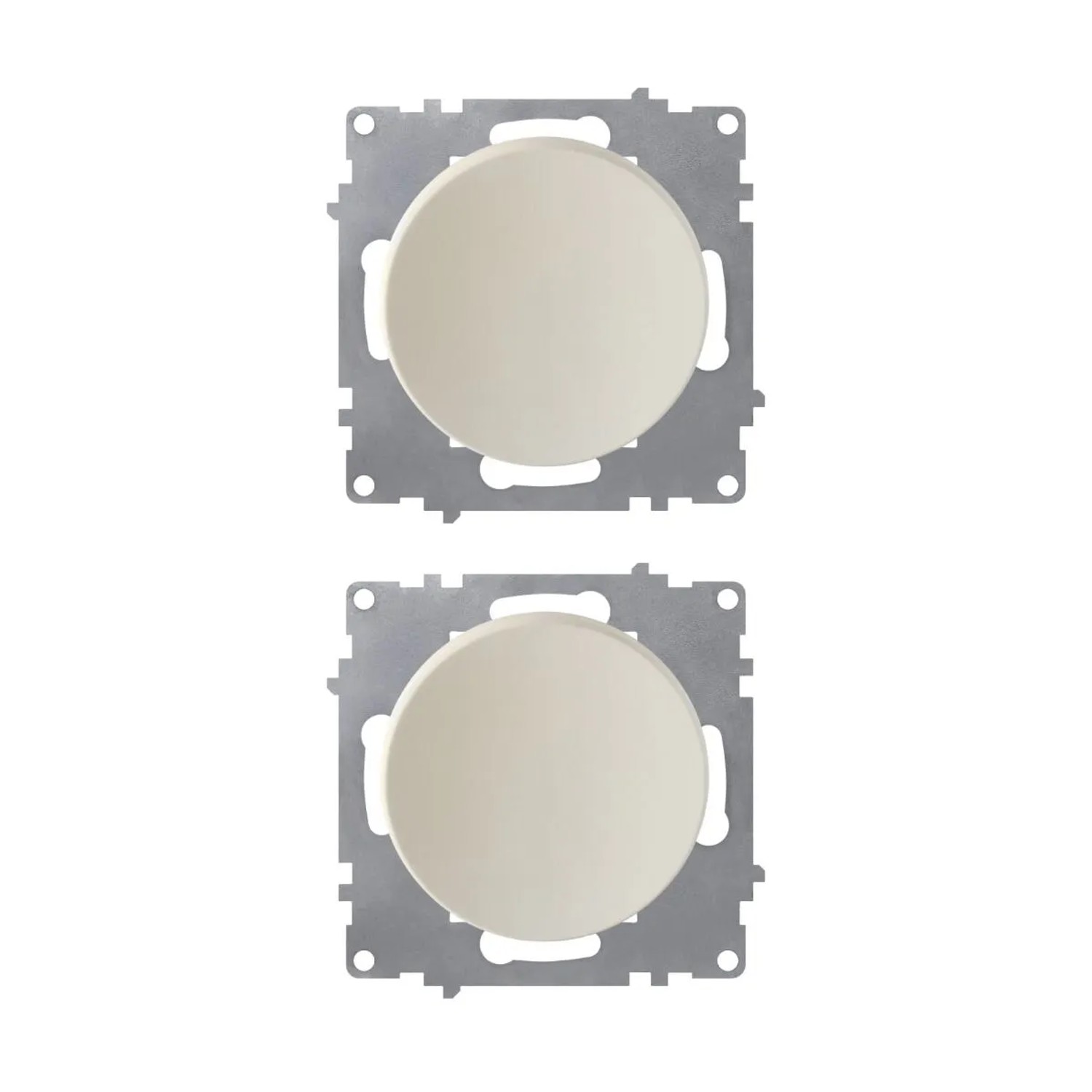 OneKeyElectro 2x Ein Aus Lichtschalter Set Beige