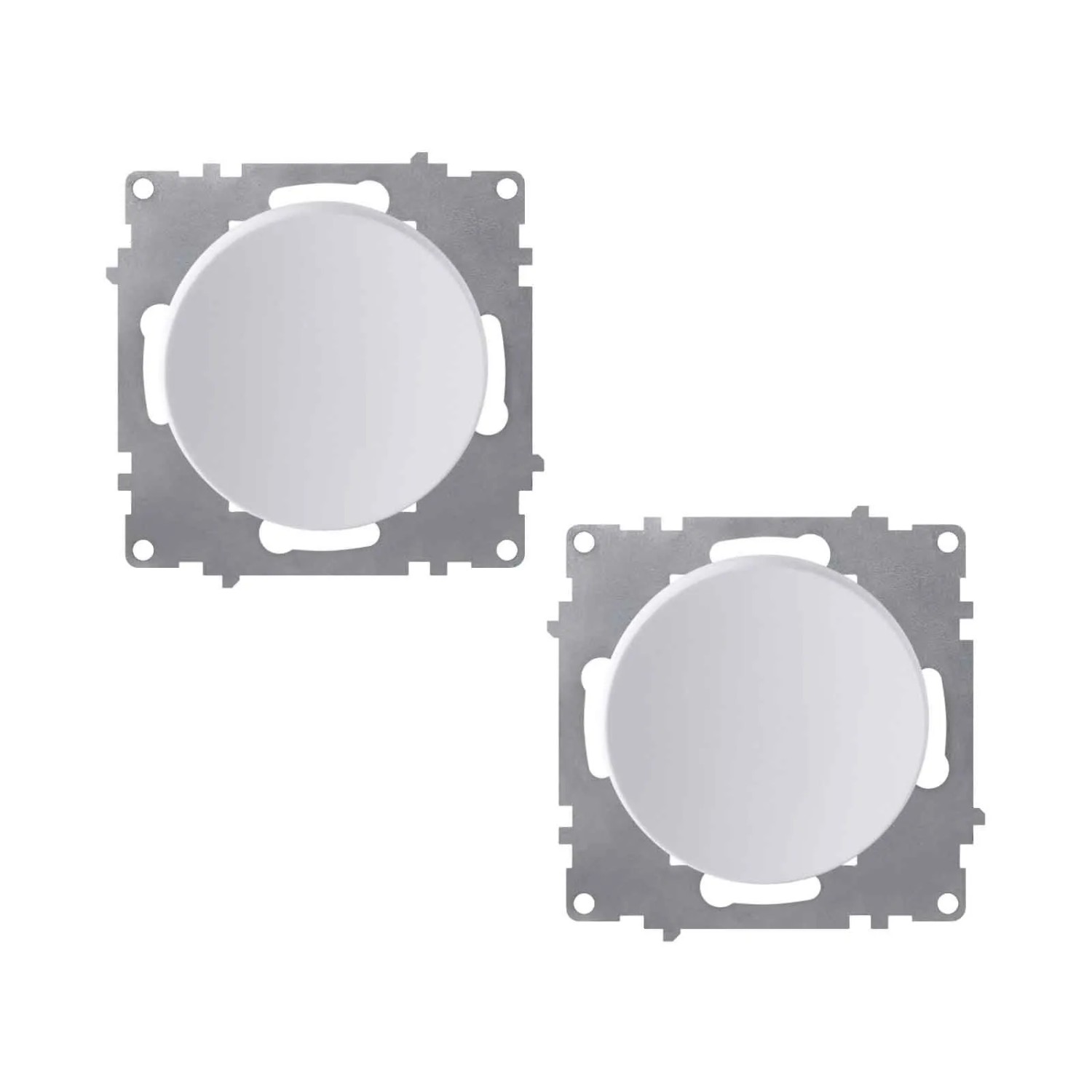 OneKeyElectro 2x Ein Aus Lichtschalter Set Weiß