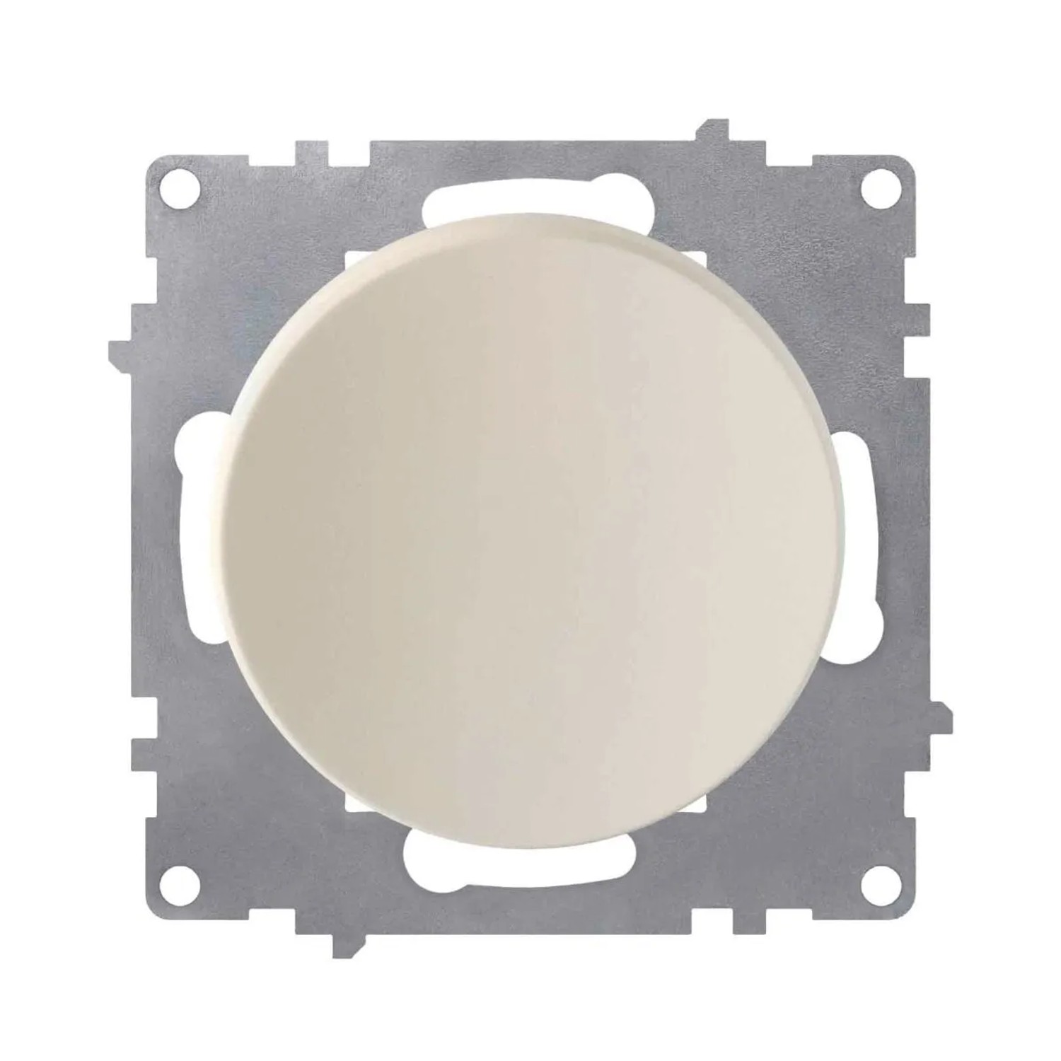 OneKeyElectro Tastschalter Einfach Lichtschalter Unterputz ohne Rahmen Rund Beige