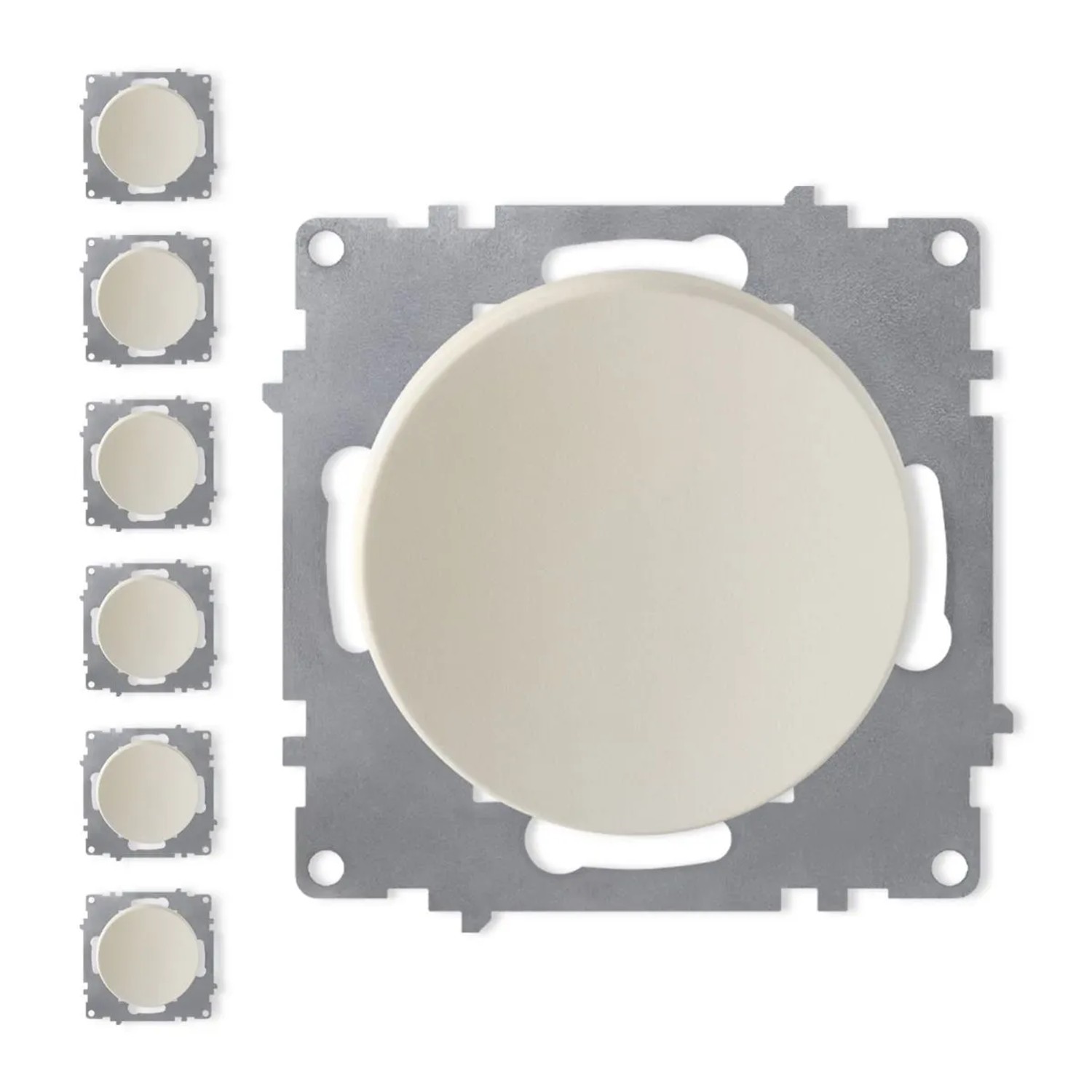 OneKeyElectro 7x Ein Aus Lichtschalter Set Beige