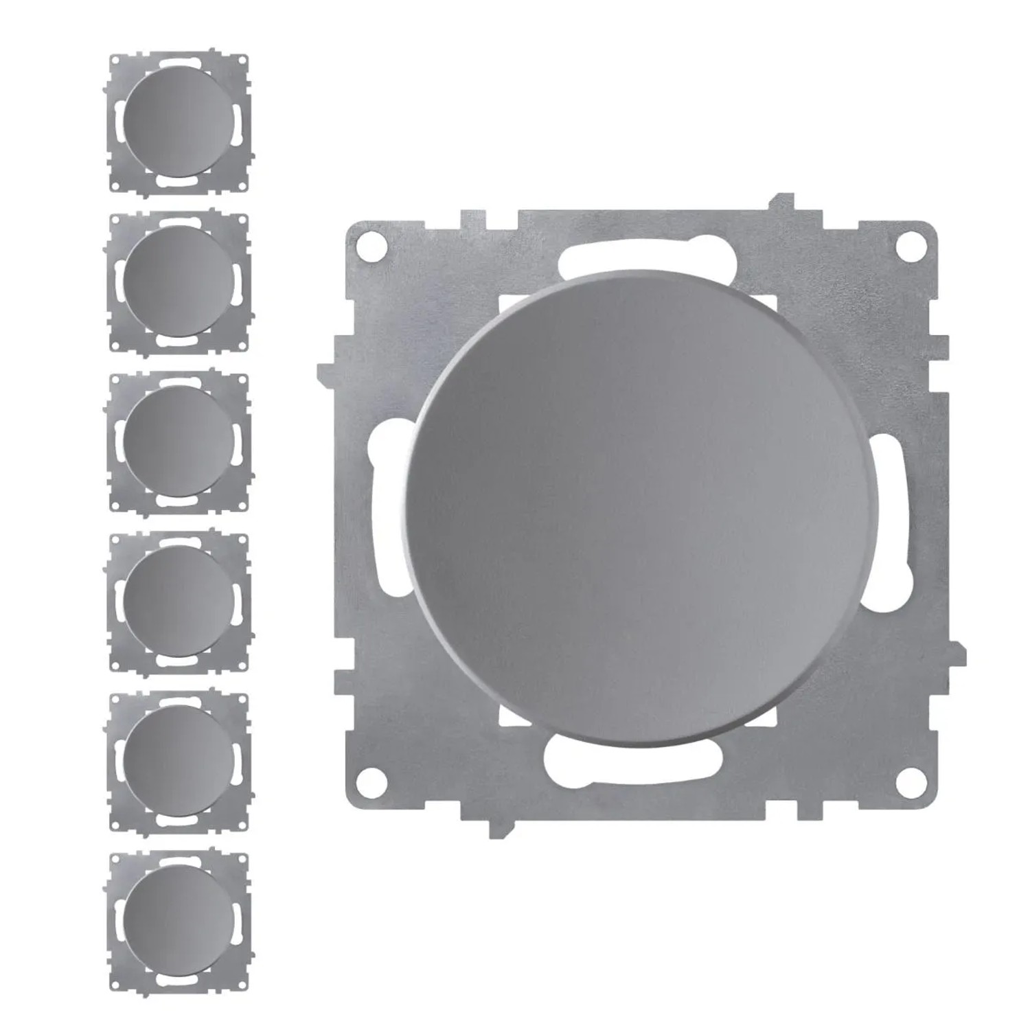 OneKeyElectro 7x Ein Aus Lichtschalter Set Grau