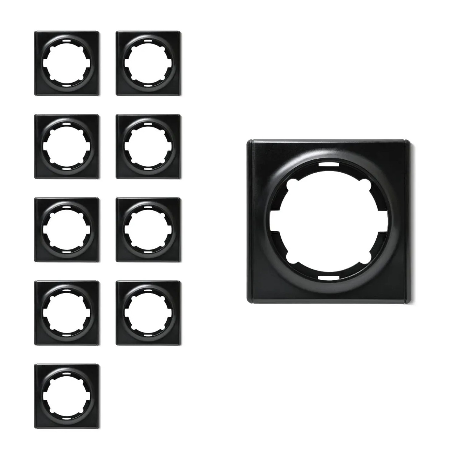 OneKeyElectro 10x Florence Abdeckrahmen Set Schwarz