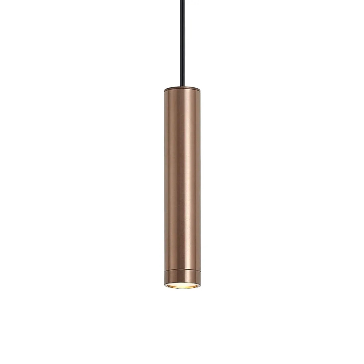 QAZQA Design Pendelleuchte DunkelBronze GU10 50mm IP44 Tuba