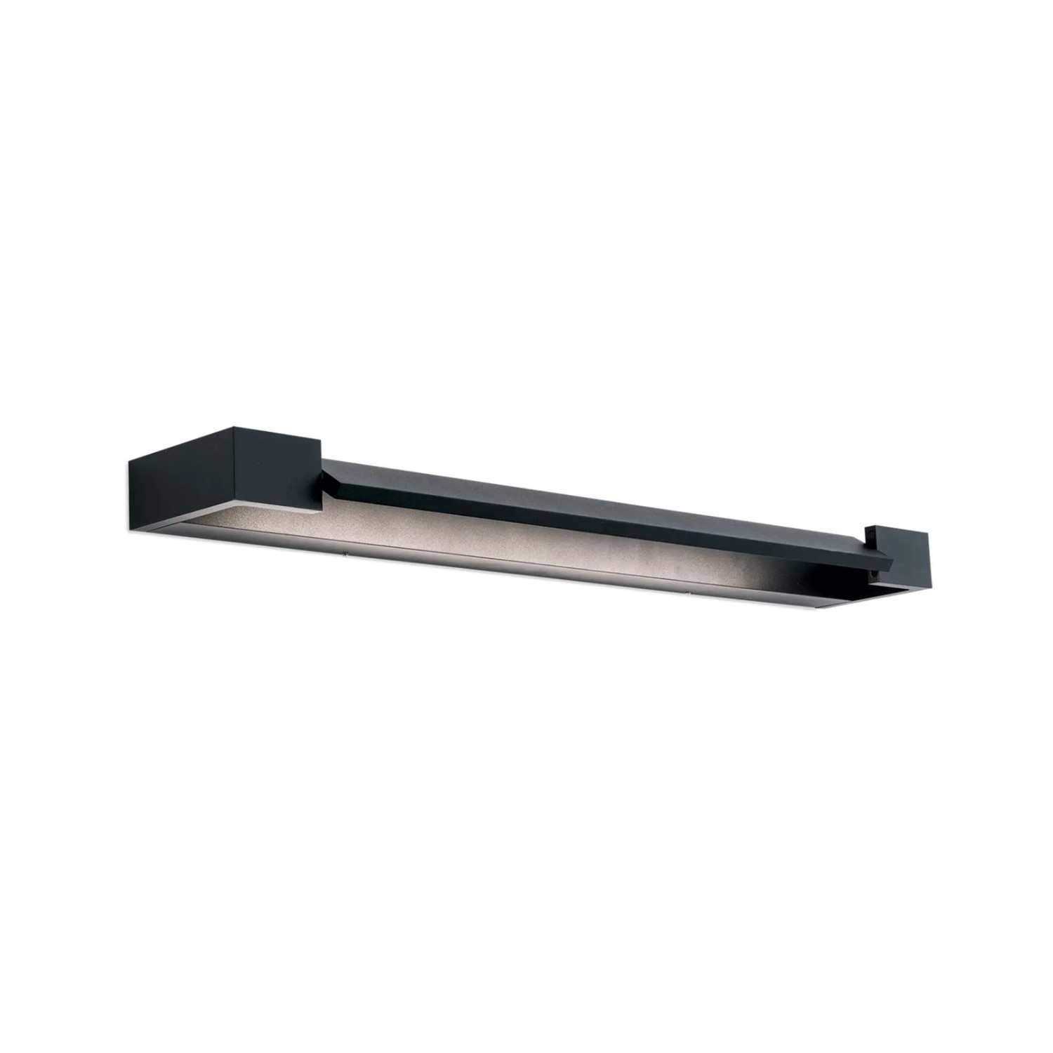Orion Leuchten LED Spiegelleuchte Mit Reflektor 60cm IP44 3000K 1700lm Schwarz