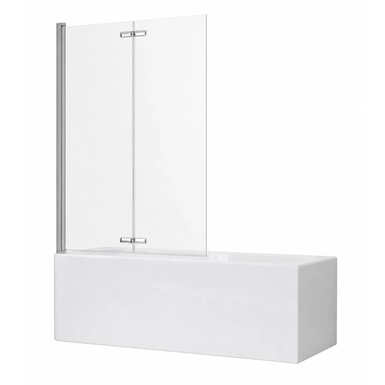 Swiss Aqua Technologies Badewannenaufsatz mit Schwenkfunktion 105x150CM Klarglas Chrom