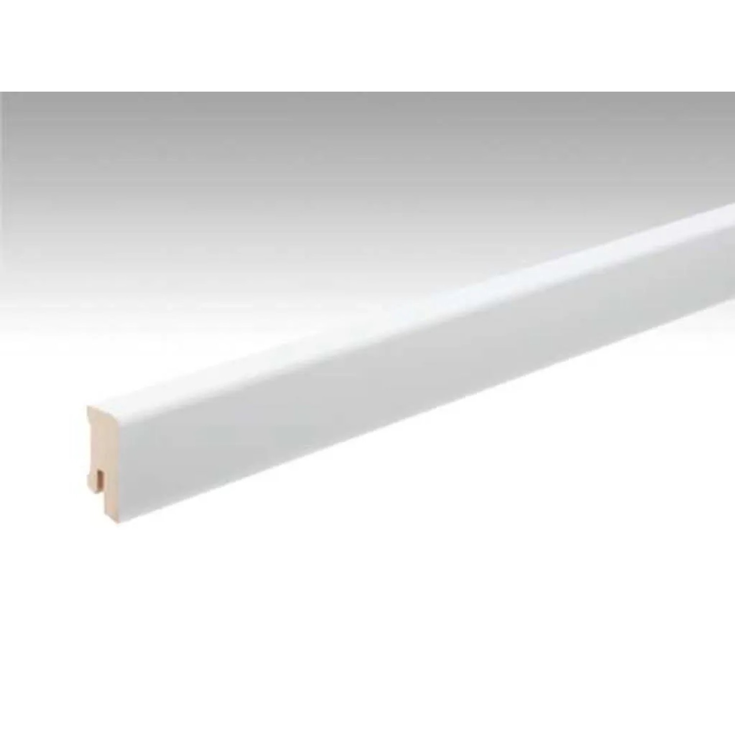Meister MDF Sockelleiste Weiß Streichfähig 2222 Dekor Profil 14 MK