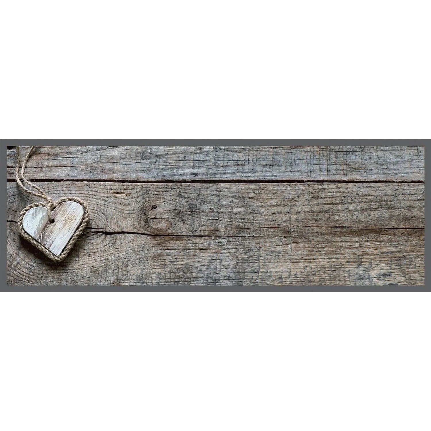 Modern Living Läufer Cook & Wasch Heart in Schieferfarben ca. 50x150cm