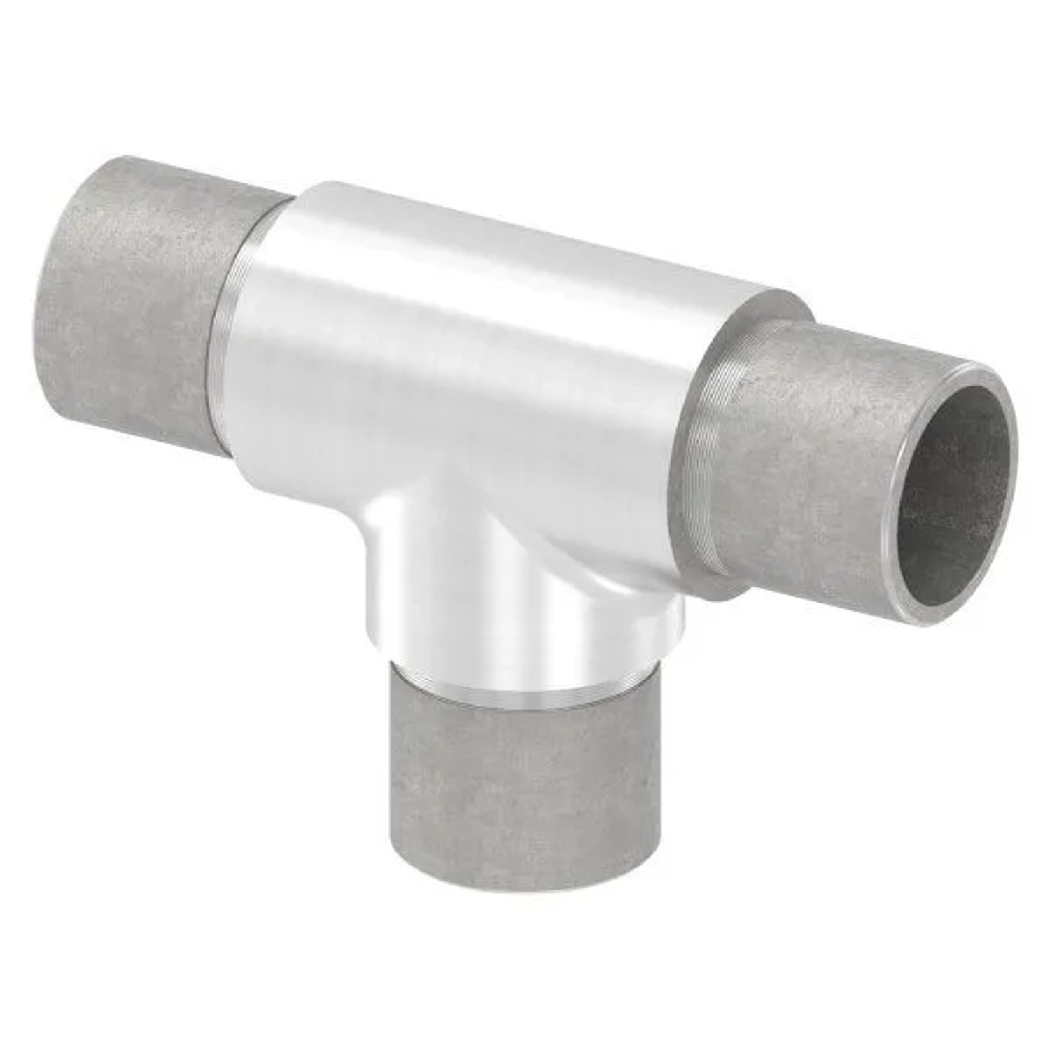 FeNau T-Stück V2A Für Rohr Ø 26,9 X 2,0 mm Egal Steckfitting
