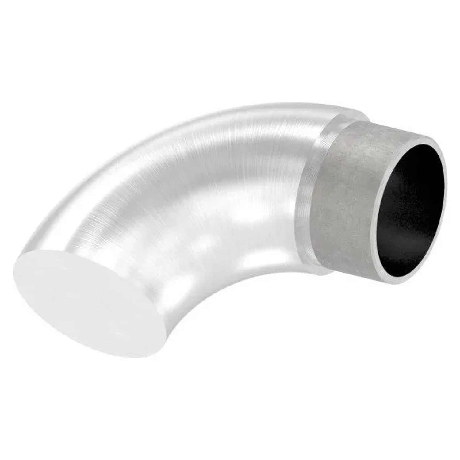 FeNau Endbogen V2A Für Rohr 40x2 mm 90 Grad Flach