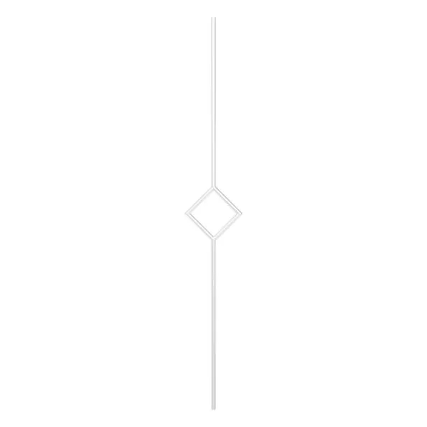 FeNau Zierstab Edelstahl V2A Ø 12 mm L = 1000 mm Mit Quadrat Geschliffen Korn 240