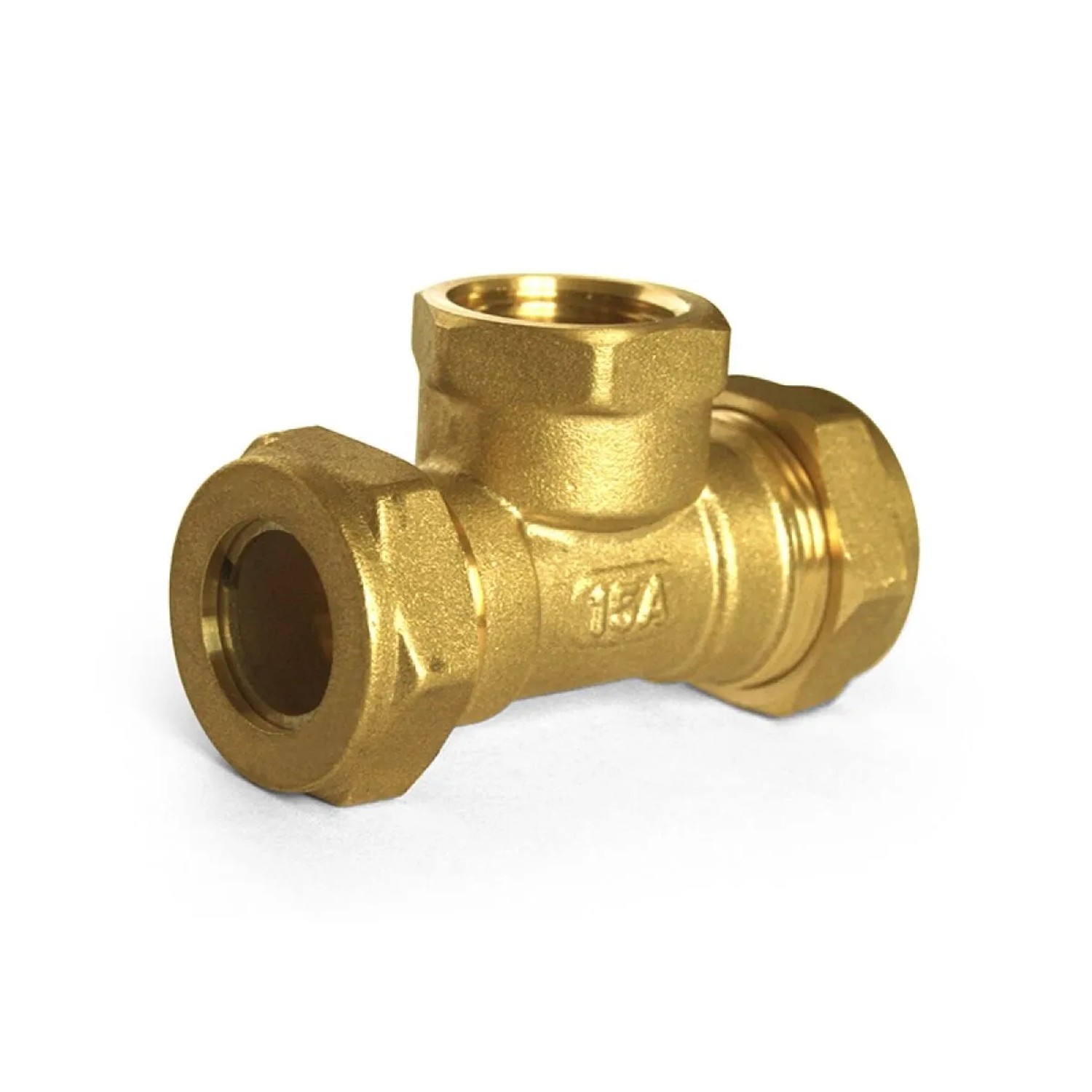 Stahlmann T Stück Verschraubung 25 x 1 Innengewinde F für Wasser EasyFix Messing