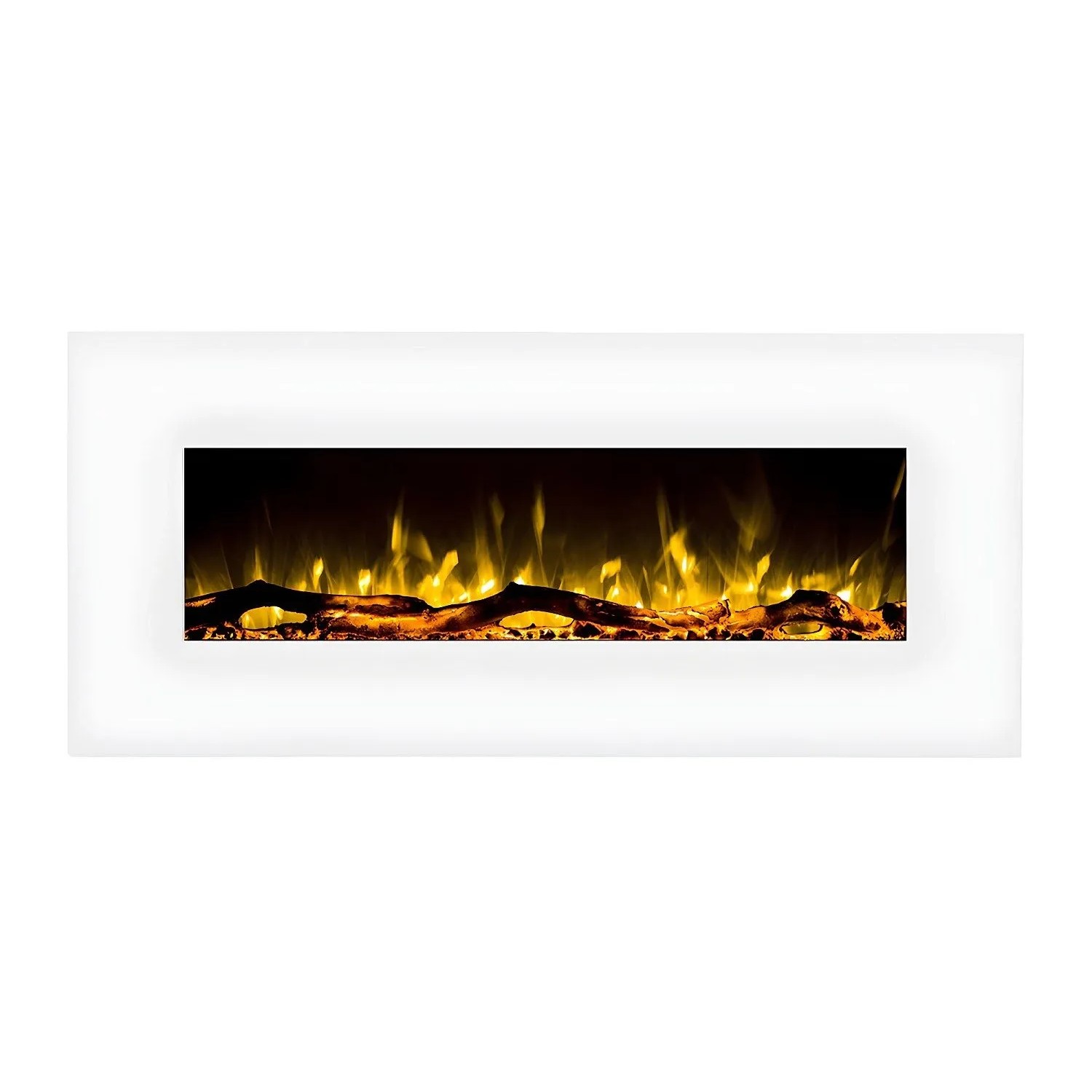 Vente-unique Kamin Lalita Weiß 110 cm
