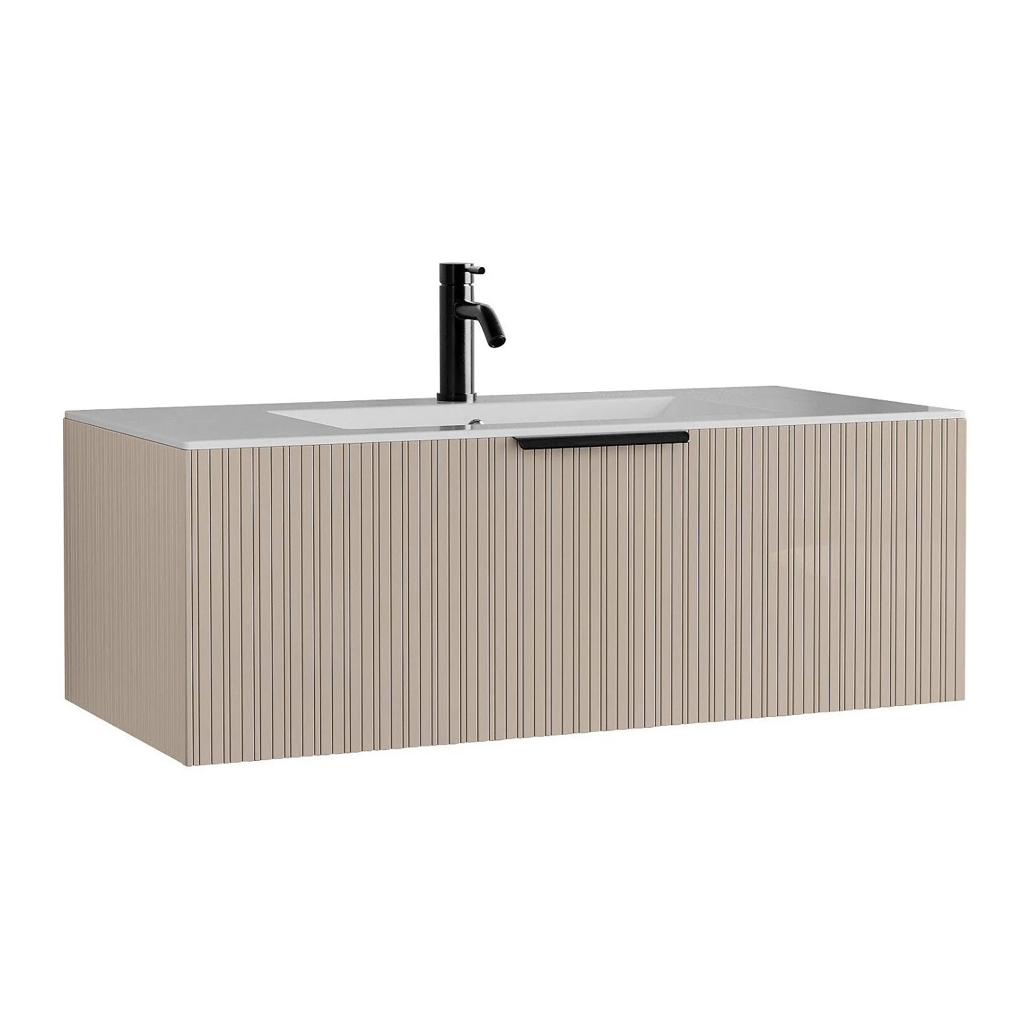 Vente-unique Einzelwaschtisch Paliro Beige 100 cm
