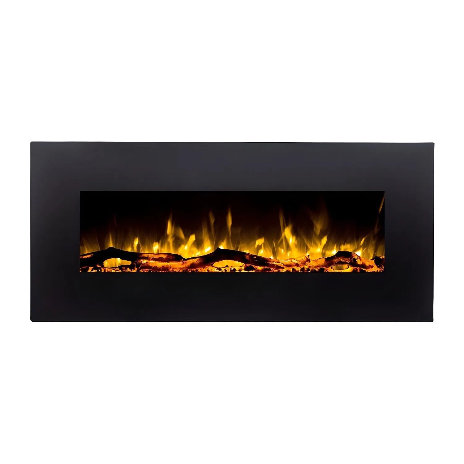 Vente-unique Kamin Lalita Schwarz 110 cm