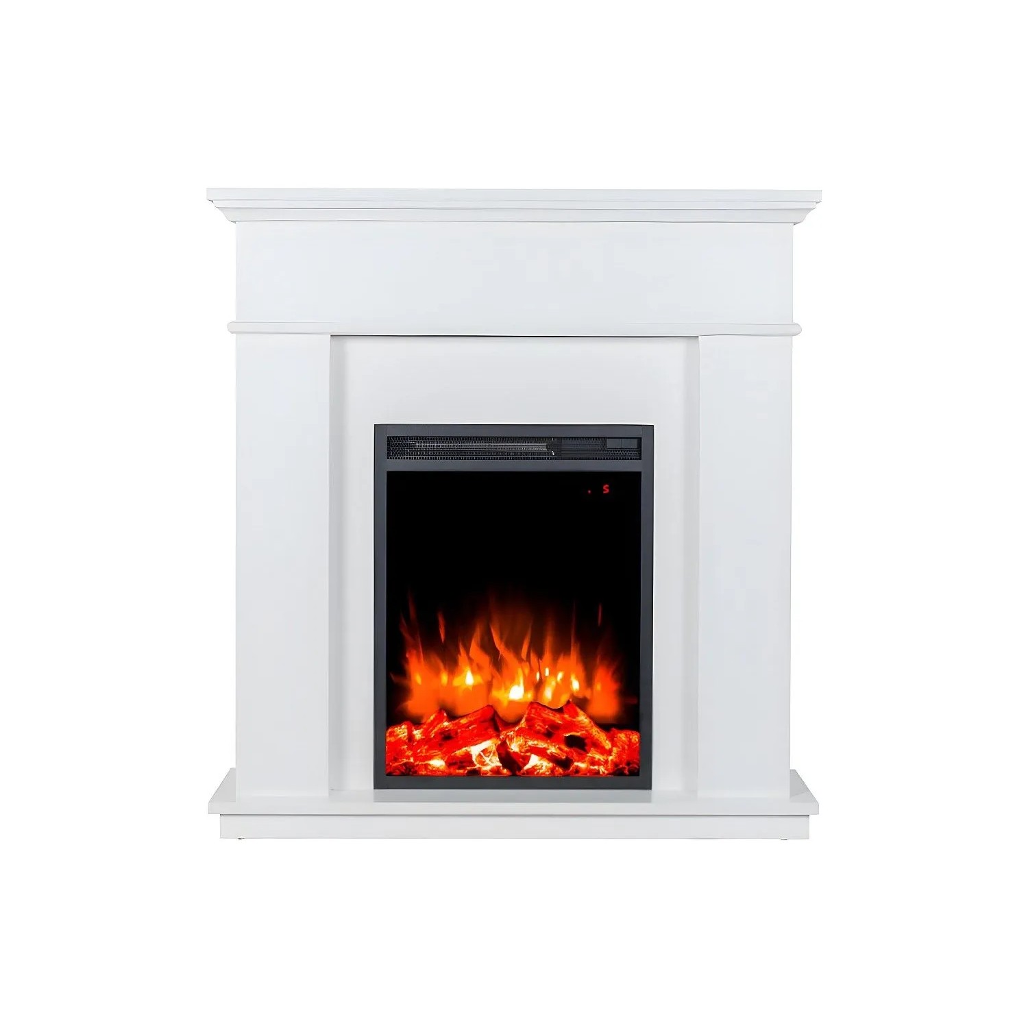 Vente-unique Kamin Vesuvia Weiß 98 cm