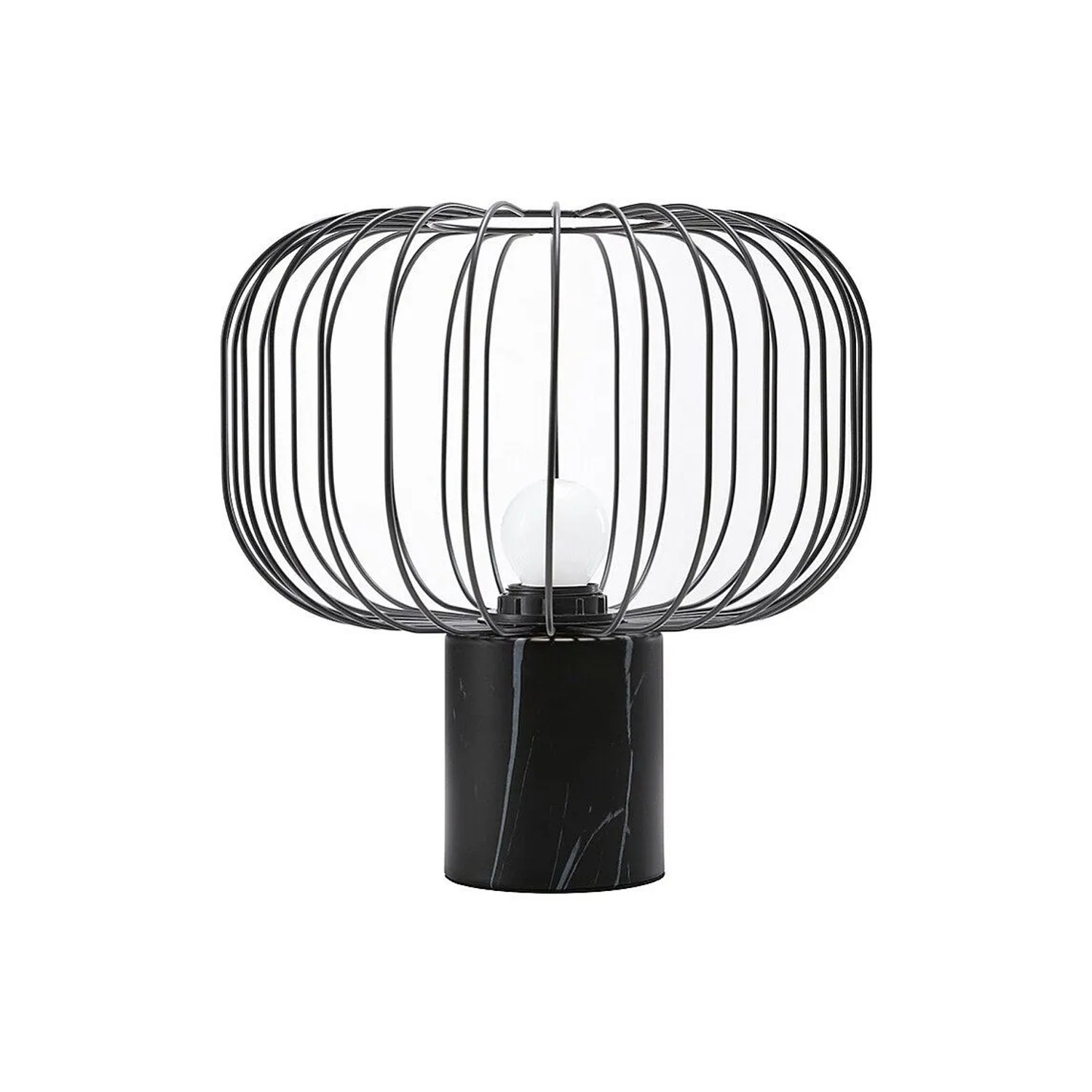Vente-unique Tischlampe Andromaque Schwarz 26 cm