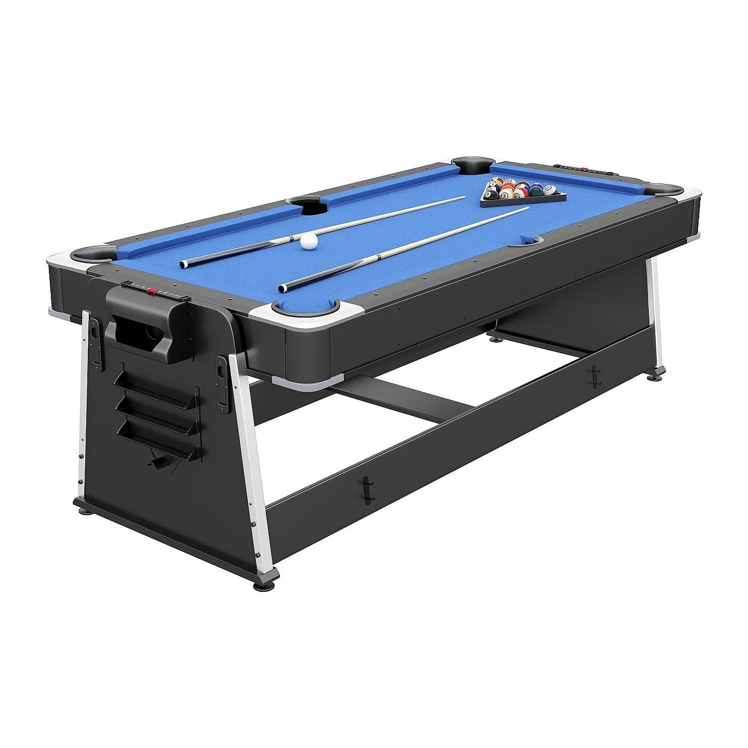 Vente-unique Billardtisch Sebastian Schwarz 203 cm
