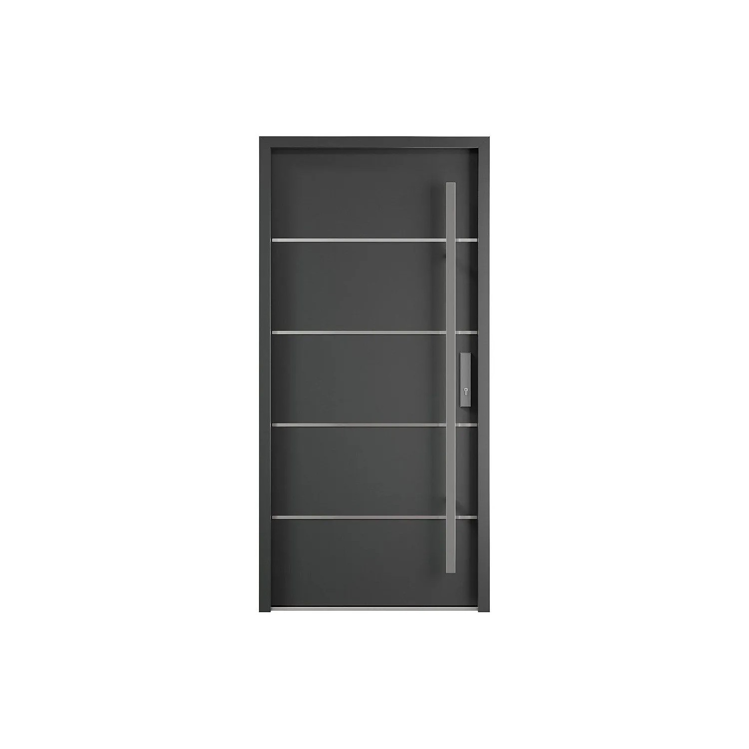 Vente-unique Haustür Lusada Anthrazitgrau 95.1 cm