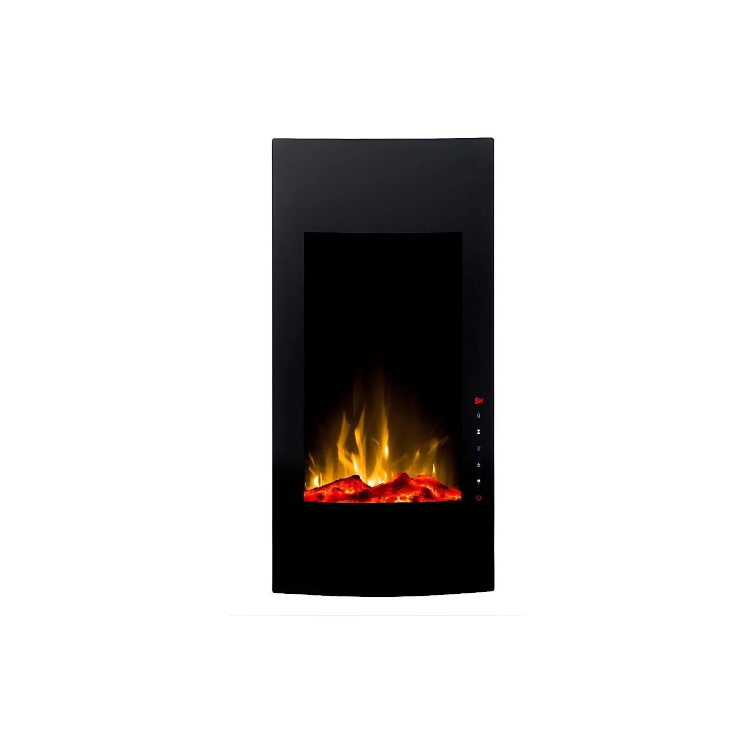 Vente-unique Kamin Vulcano Schwarz 40.8 cm