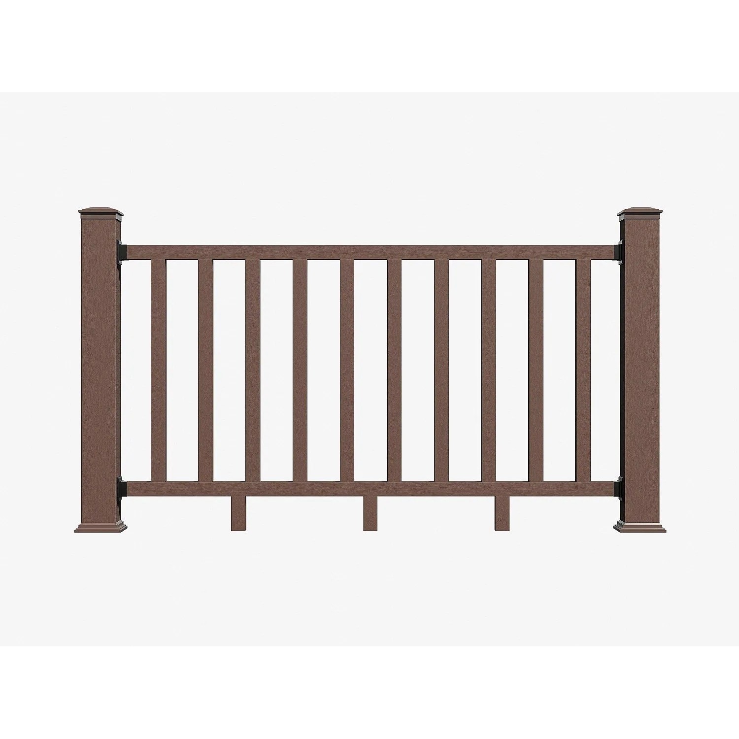 Vente-unique Zaun Guaro Naturfarben Dunkel 200 cm