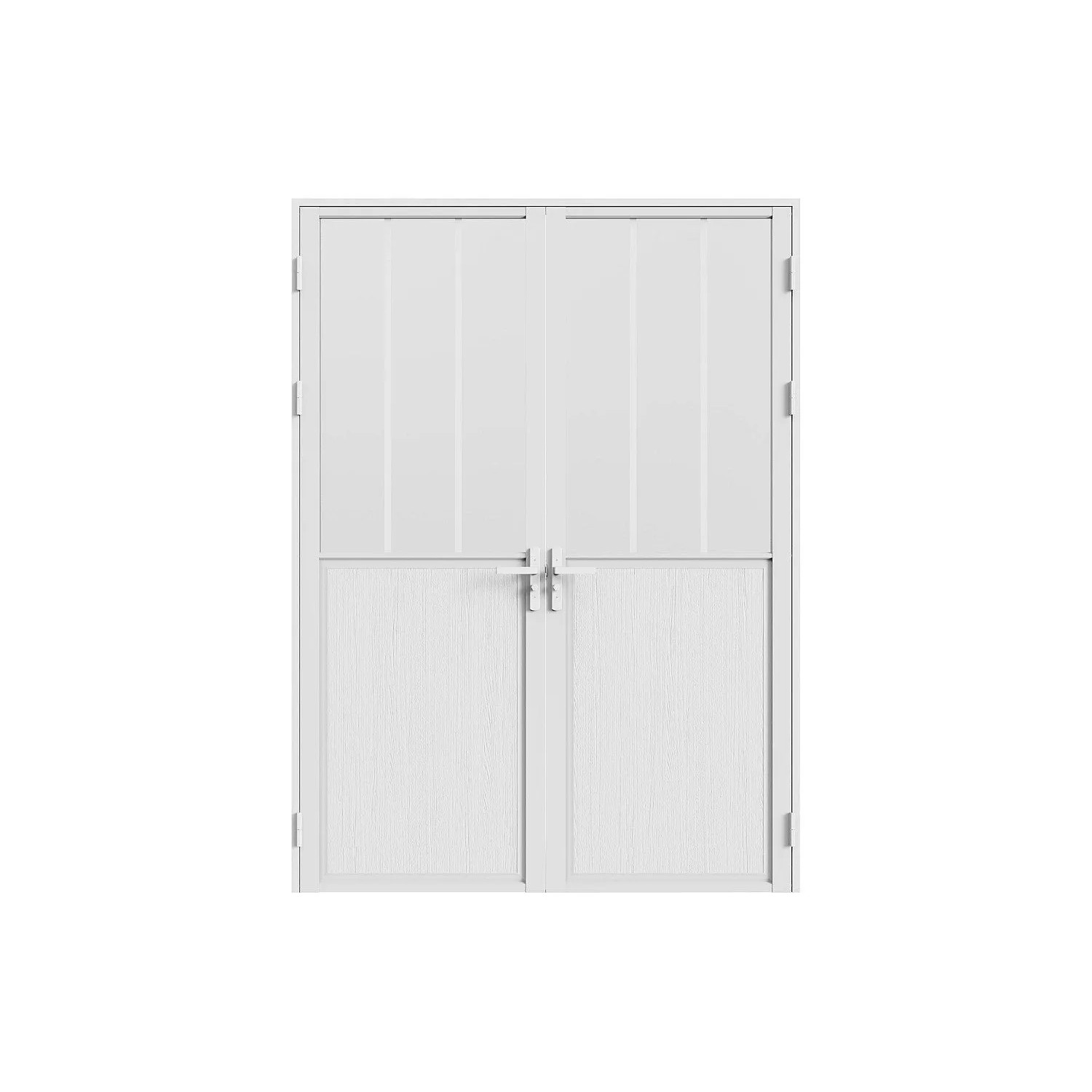 Vente-unique Tür-Komplettsets Ermelo Weiß 93 cm