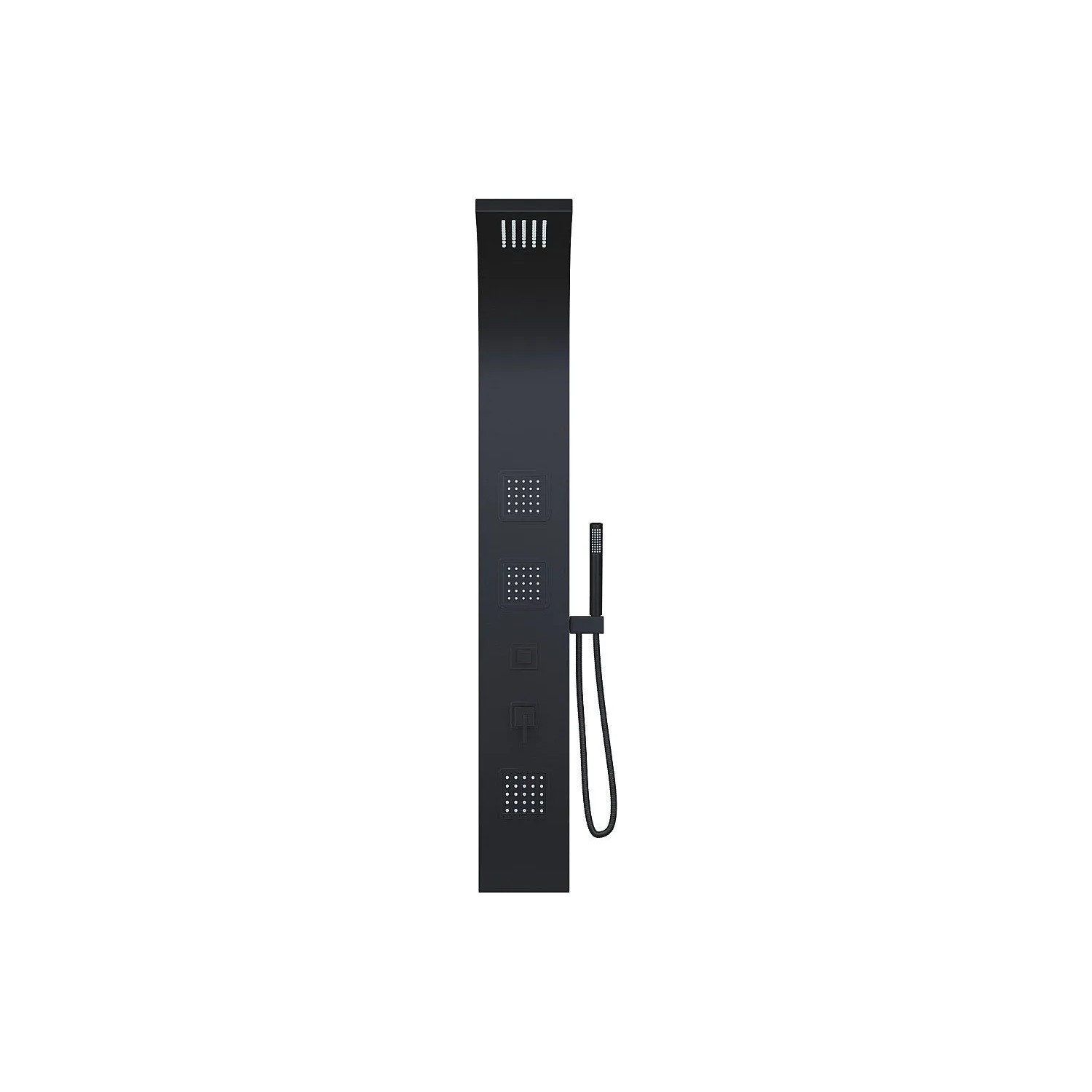 Vente-unique Duschsäule Tyra Schwarz 20 cm