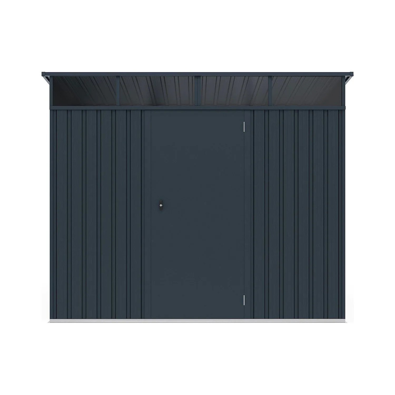 Vente-unique Schrebergartenhaus Clafton Anthrazitgrau 224 cm