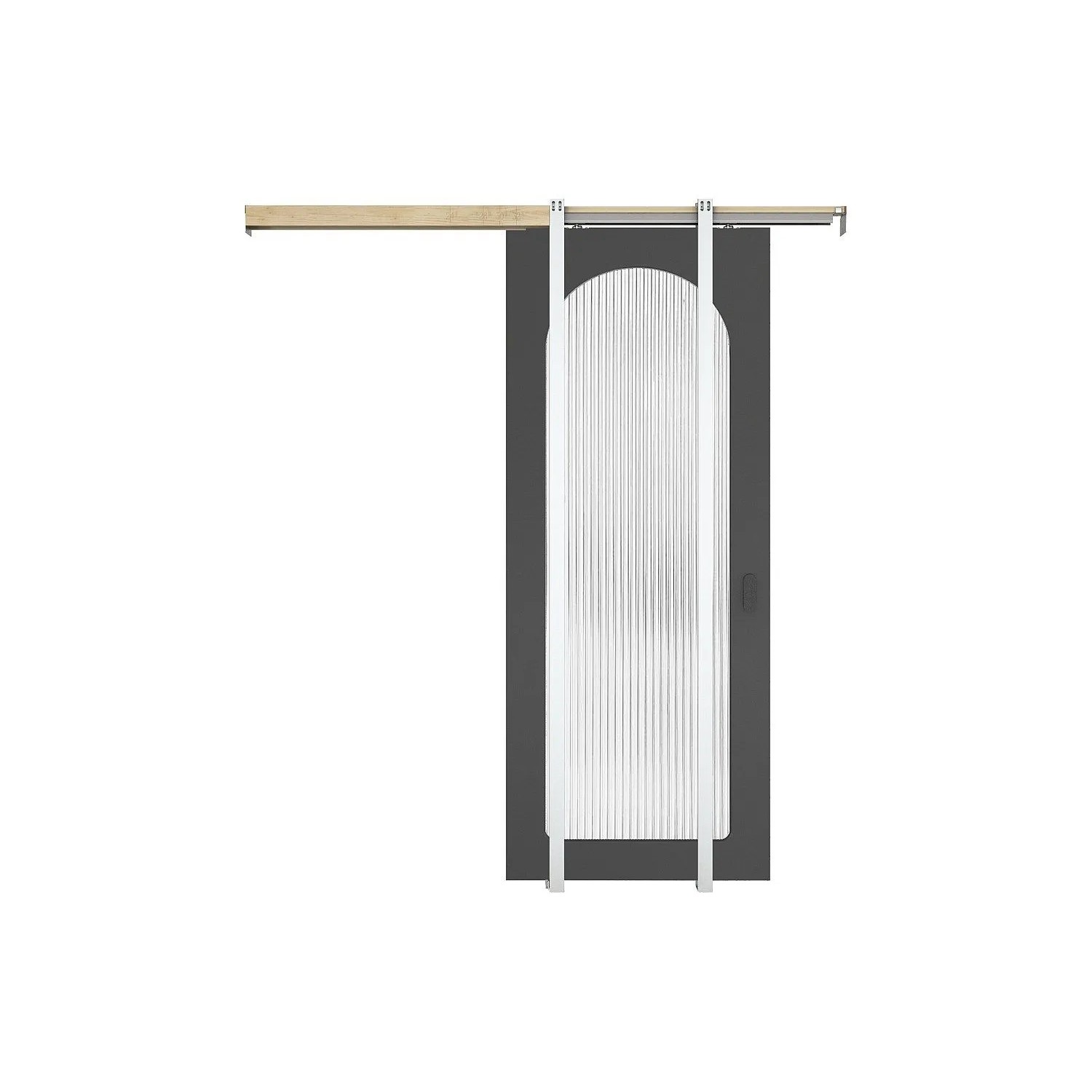 Vente-unique Schiebetür Odeza Schwarz 83 cm