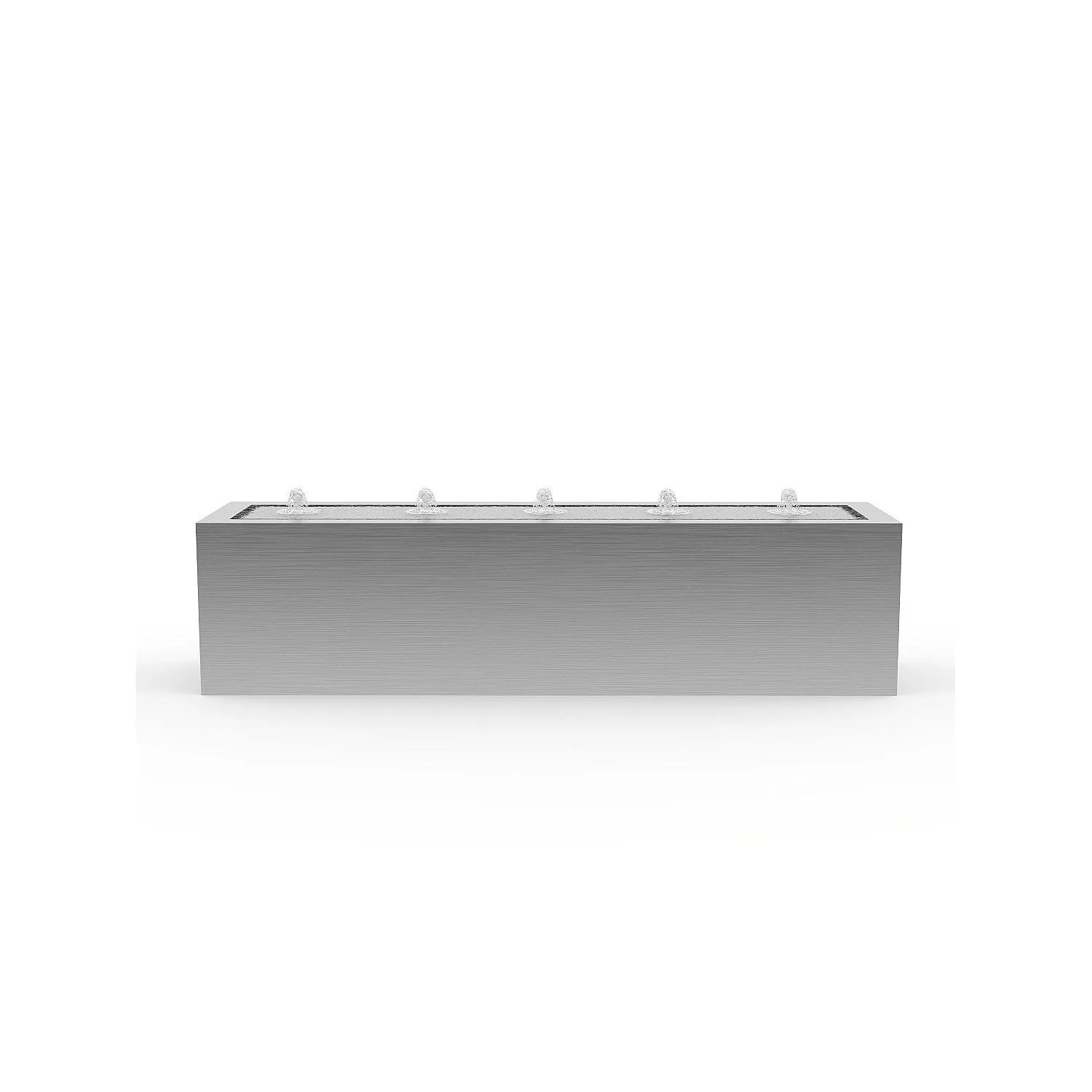 Vente-unique Gartenbrunnen Lunara Silberfarben 120 cm