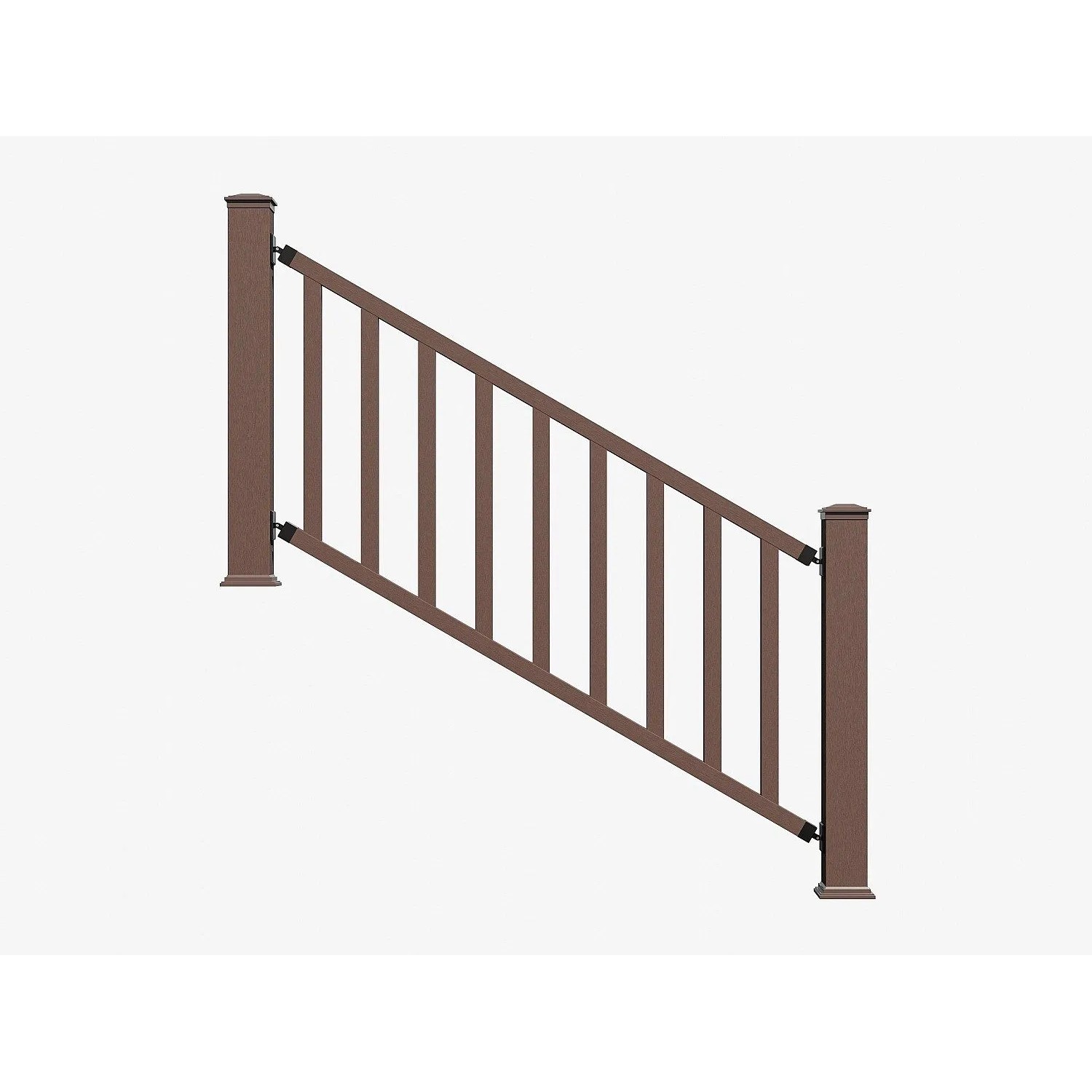 Vente-unique Zaun Guaro Naturfarben Dunkel 183.2 cm