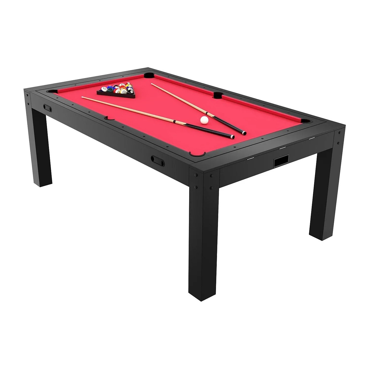 Vente-unique Billardtisch Grayson Schwarz 213 cm