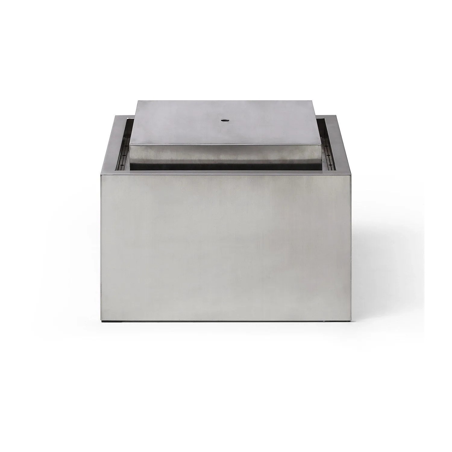 Vente-unique Gartenbrunnen Tilapia Silberfarben 50 cm