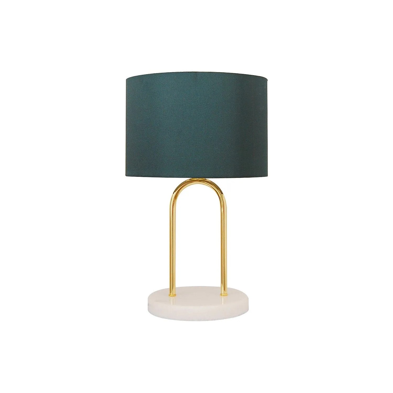 Vente-unique Tischlampe Nour Blaugrün 25 cm
