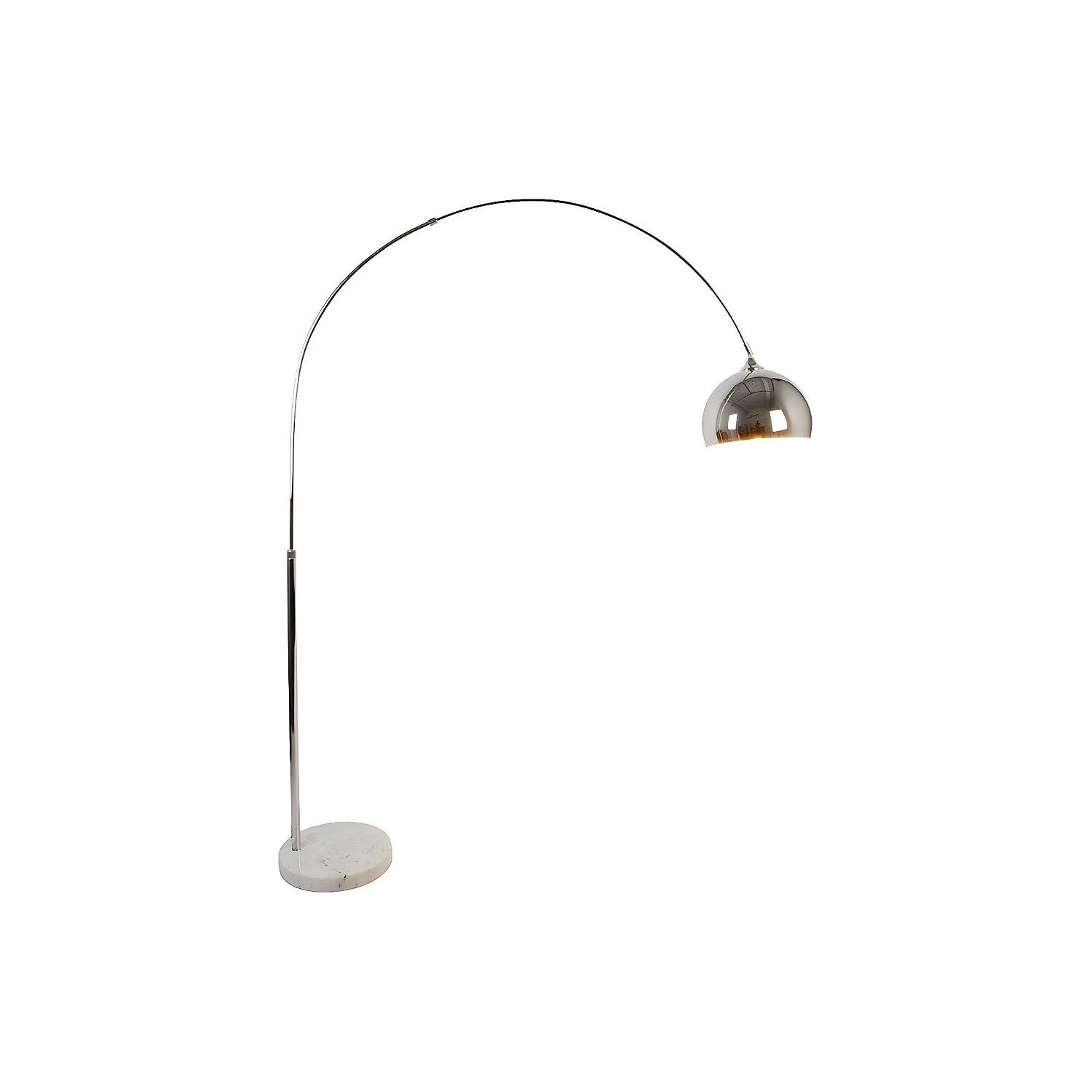 Vente-unique Stehlampe Ombrage Silberfarben 139 cm
