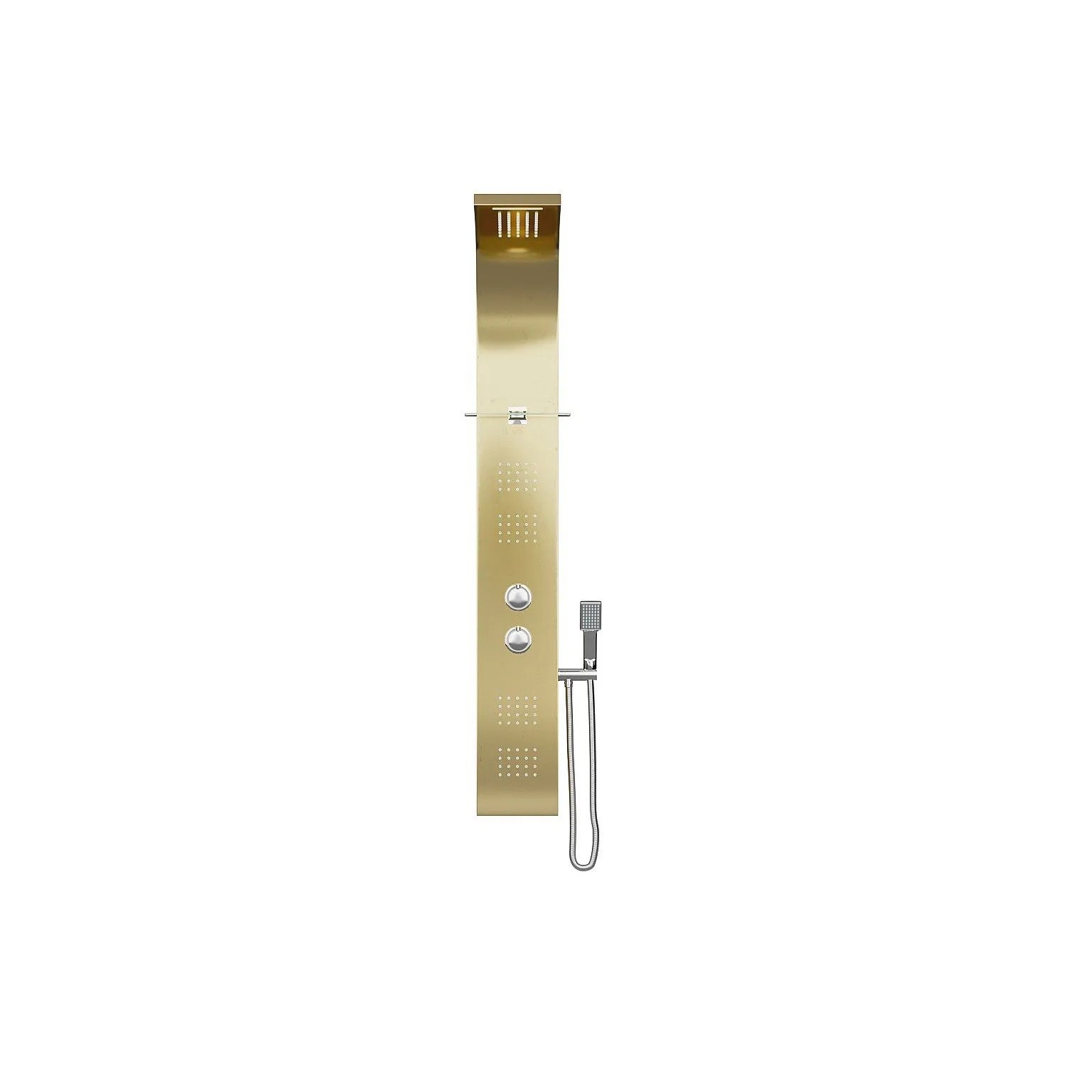 Vente-unique Duschsäule Josta Goldfarben 20 cm