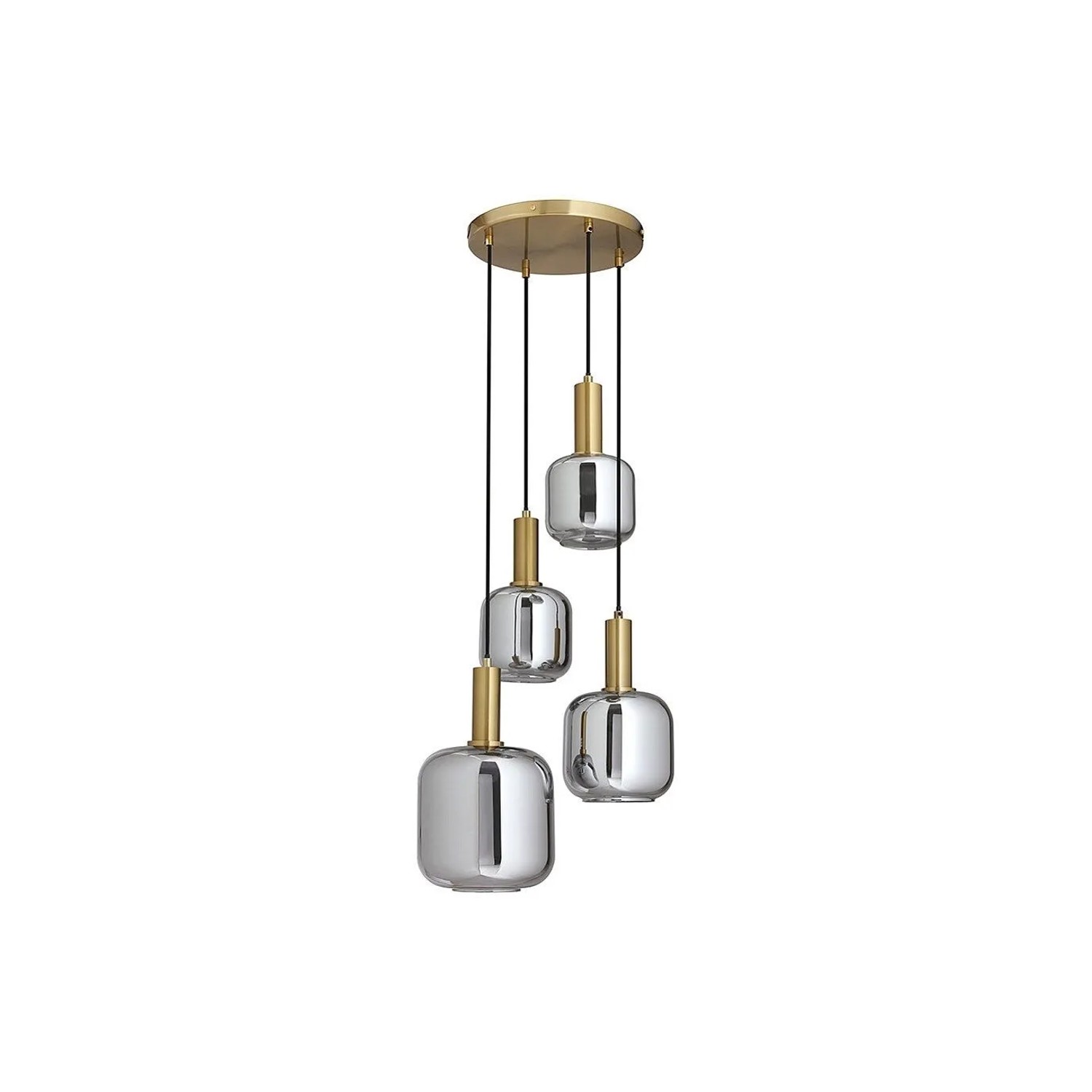 Vente-unique Hängeleuchte Und Kronleuchter Galron Goldfarben 48 cm