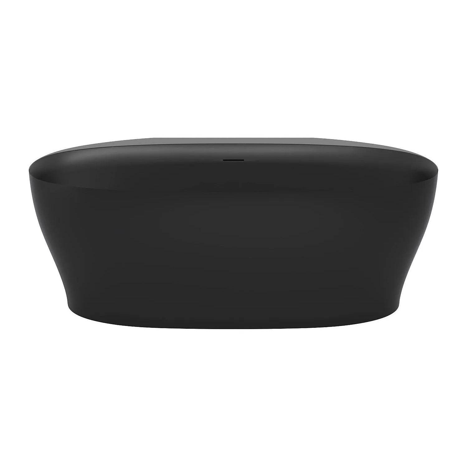 Vente-unique Vorwandbadewanne Lumel Schwarz 160 cm
