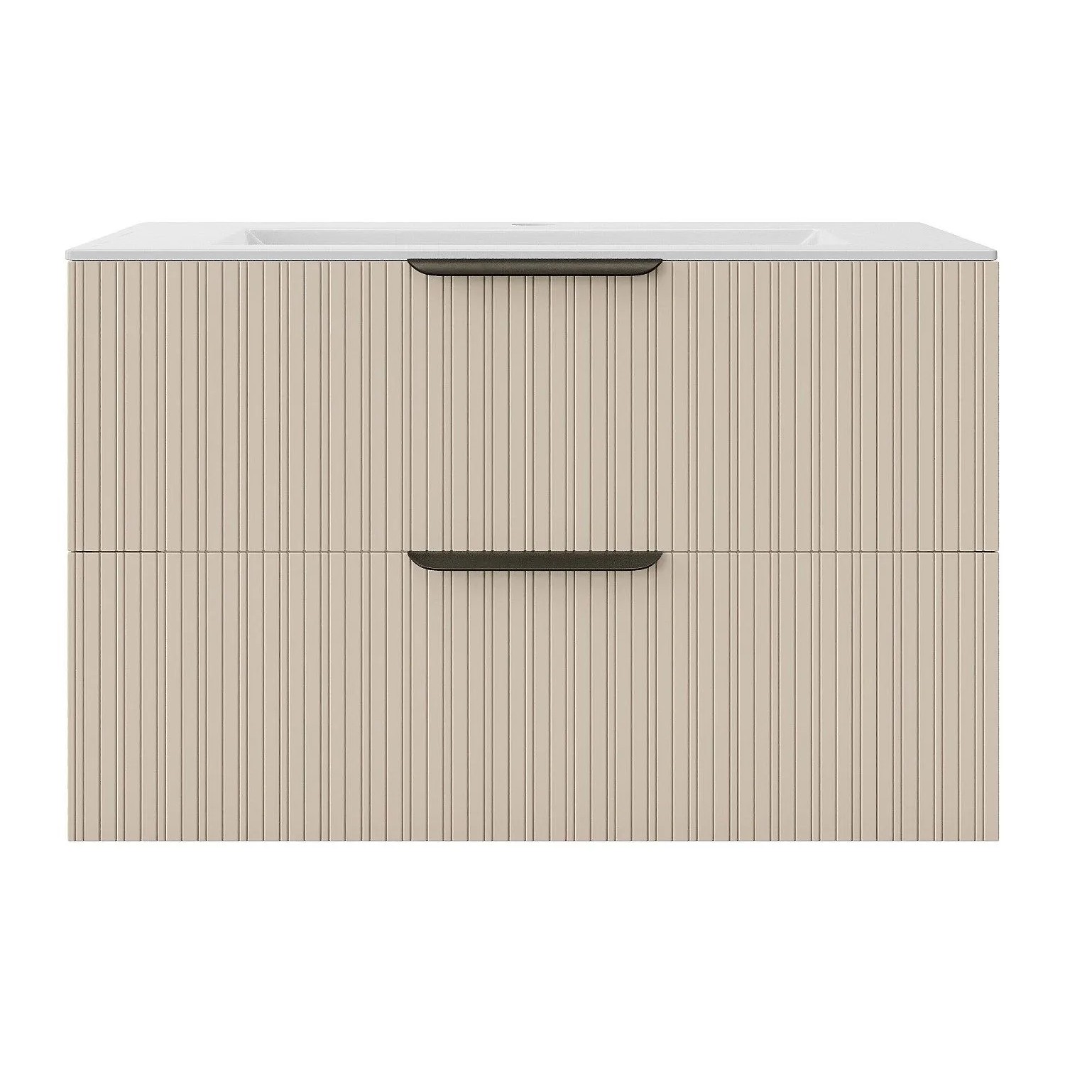 Vente-unique Einzelwaschtisch Daliko Beige 80 cm