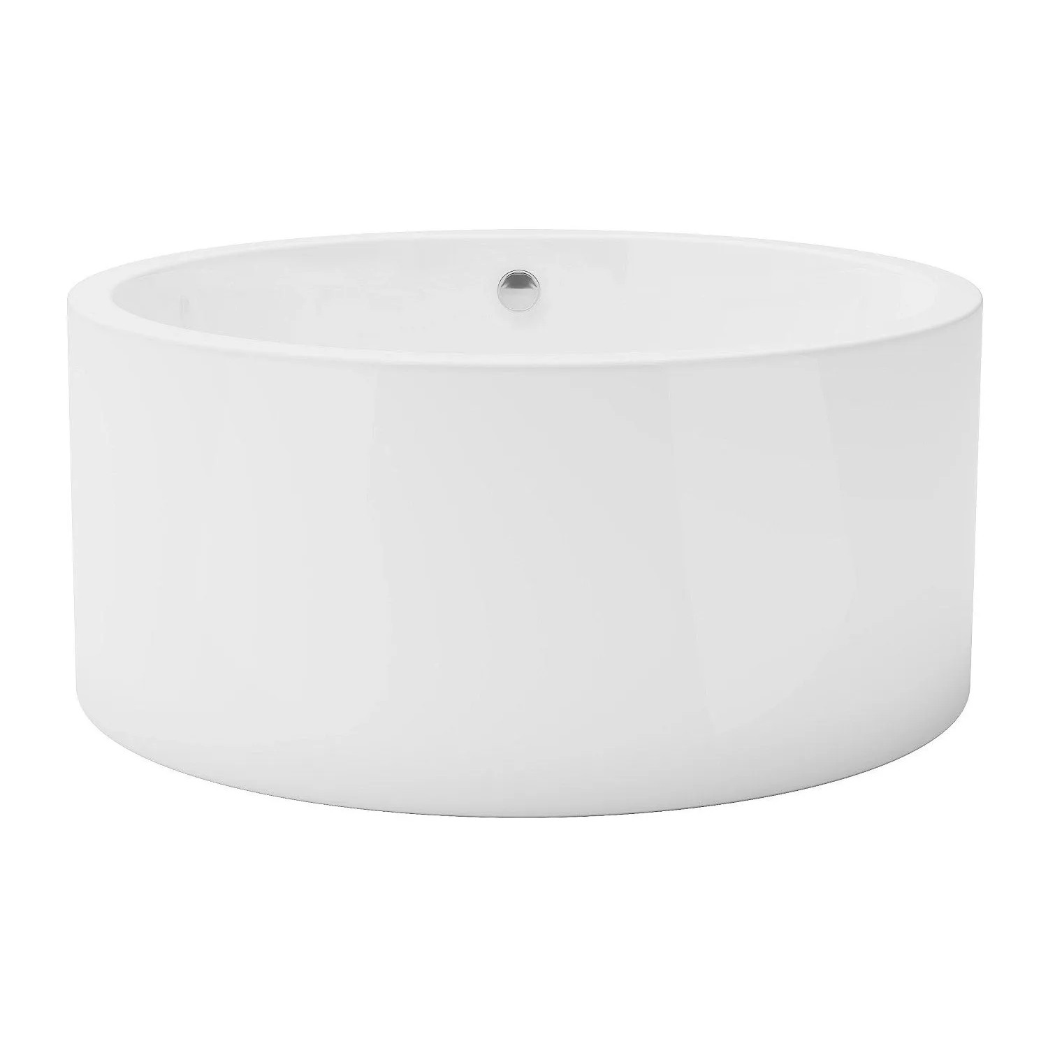 Vente-unique Freistehende Badewanne Laguno Weiß 130 cm