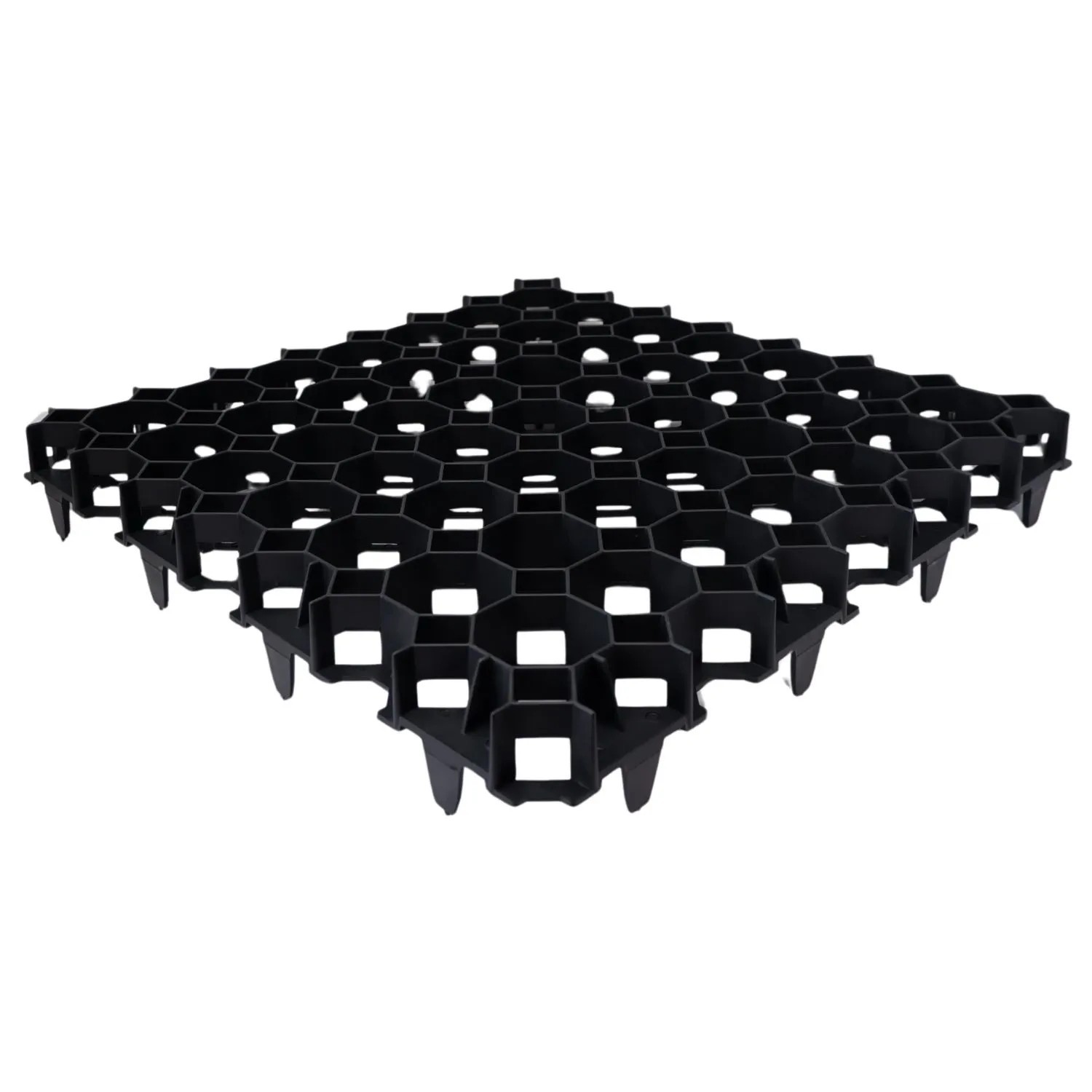 ViD 20 Stück Rasengitter Rasenwaben 50x50x4 cm Schwarz