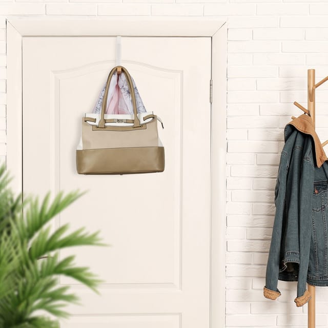 relaxdays Türhaken Klappbare Türgarderobe 2er Set, Türen, (2-St), weiß